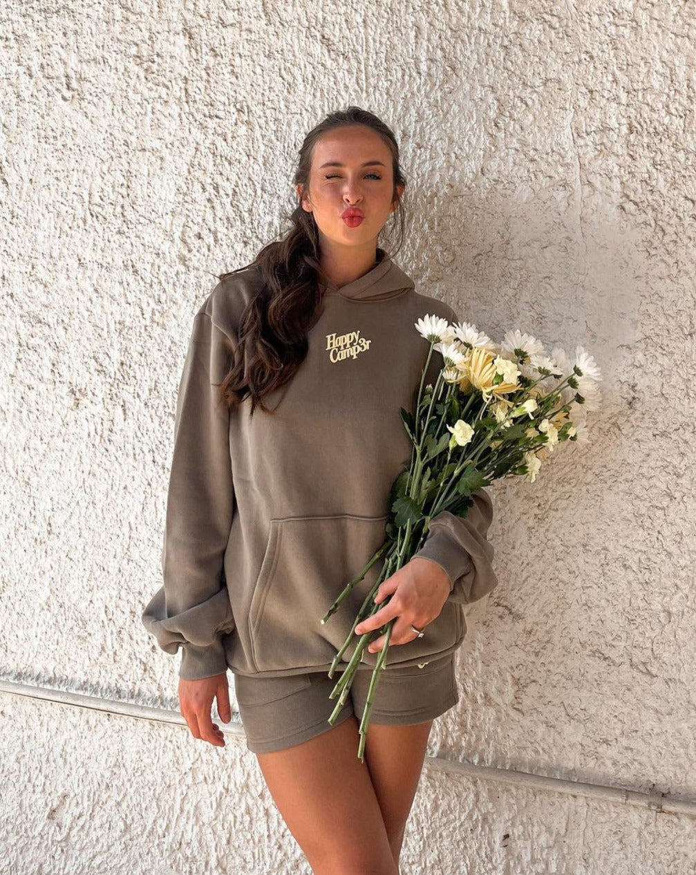 Disrupt Anxiety with Gratitude Hoodie - Shadow Gray