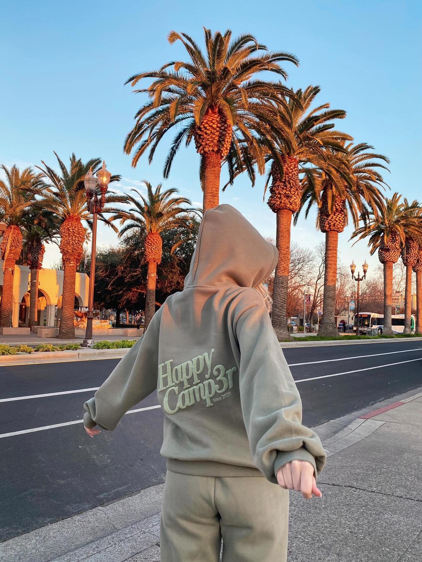 Puff Series Sweatpants - Dusty Olive