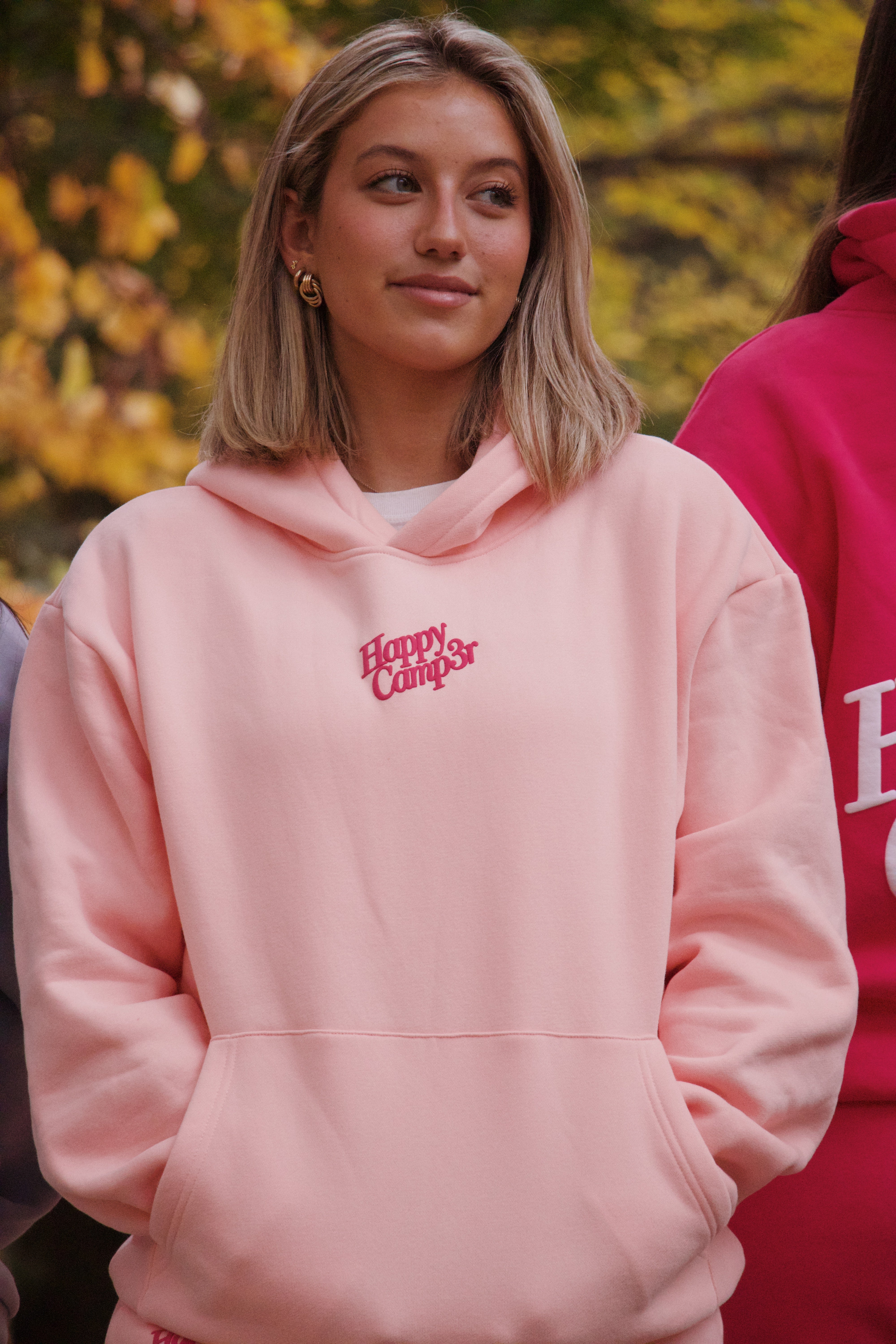 Puff Series Hoodie - Snowy Strawberry