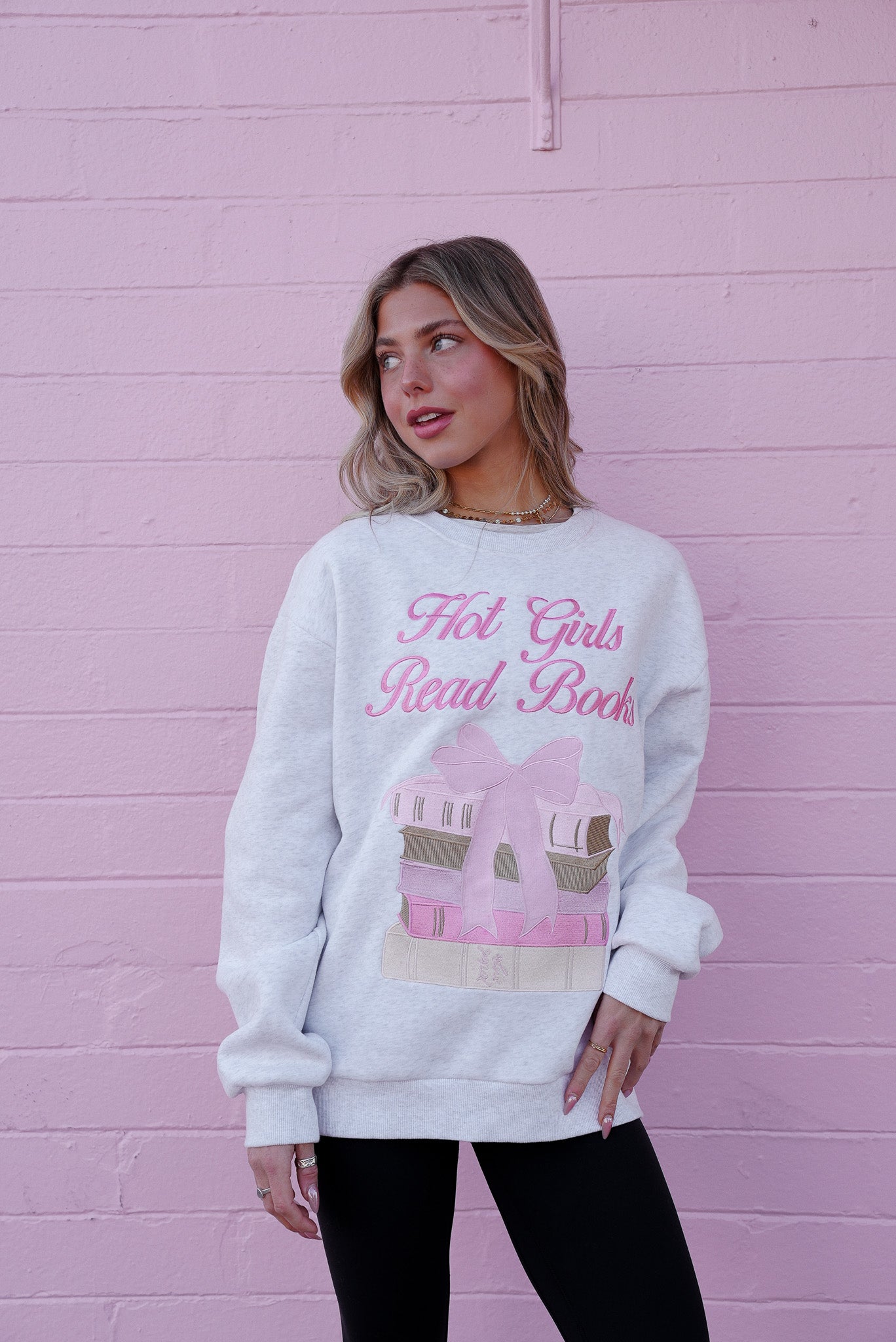 Hot Girls Read Books Crewneck