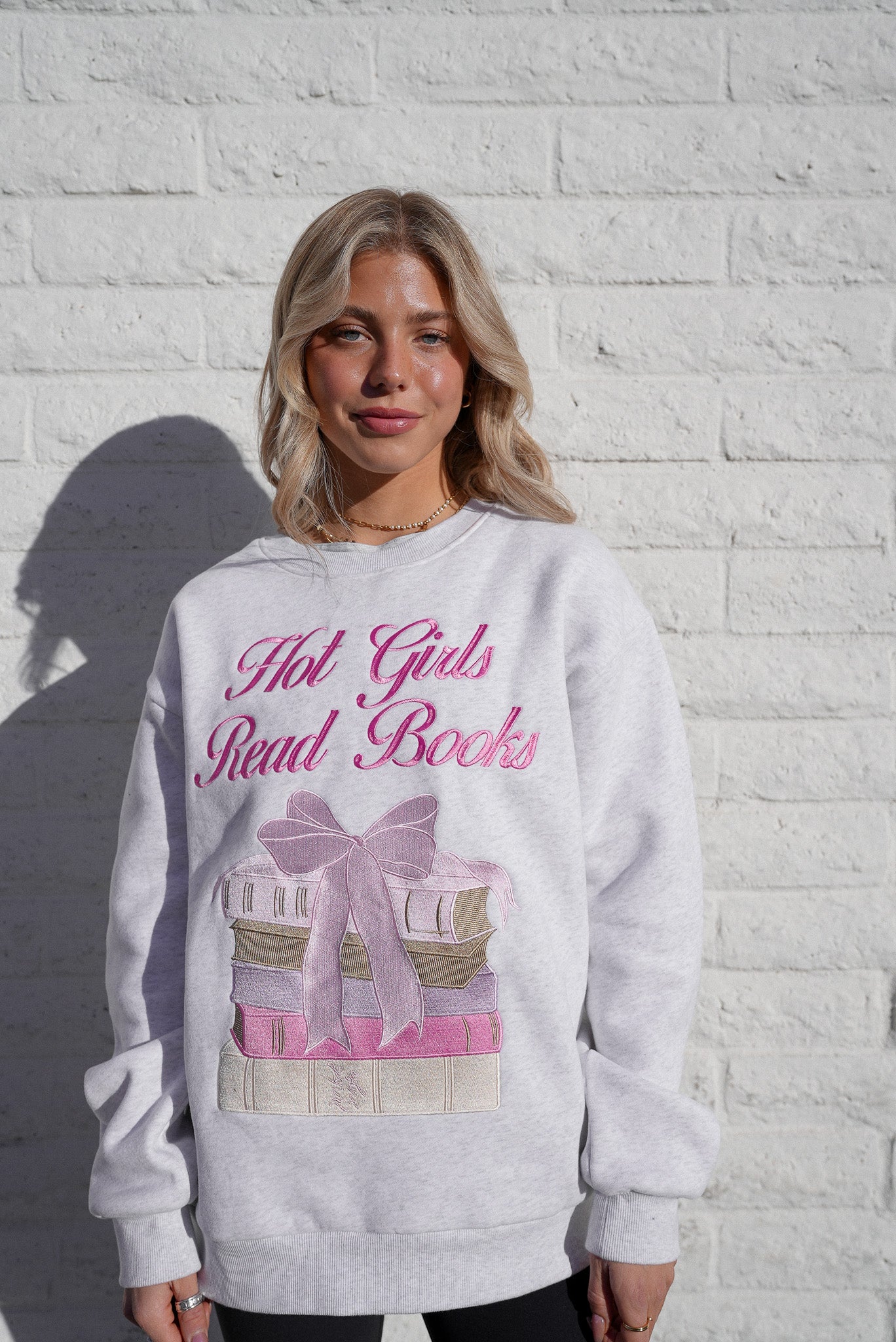 Hot Girls Read Books Crewneck