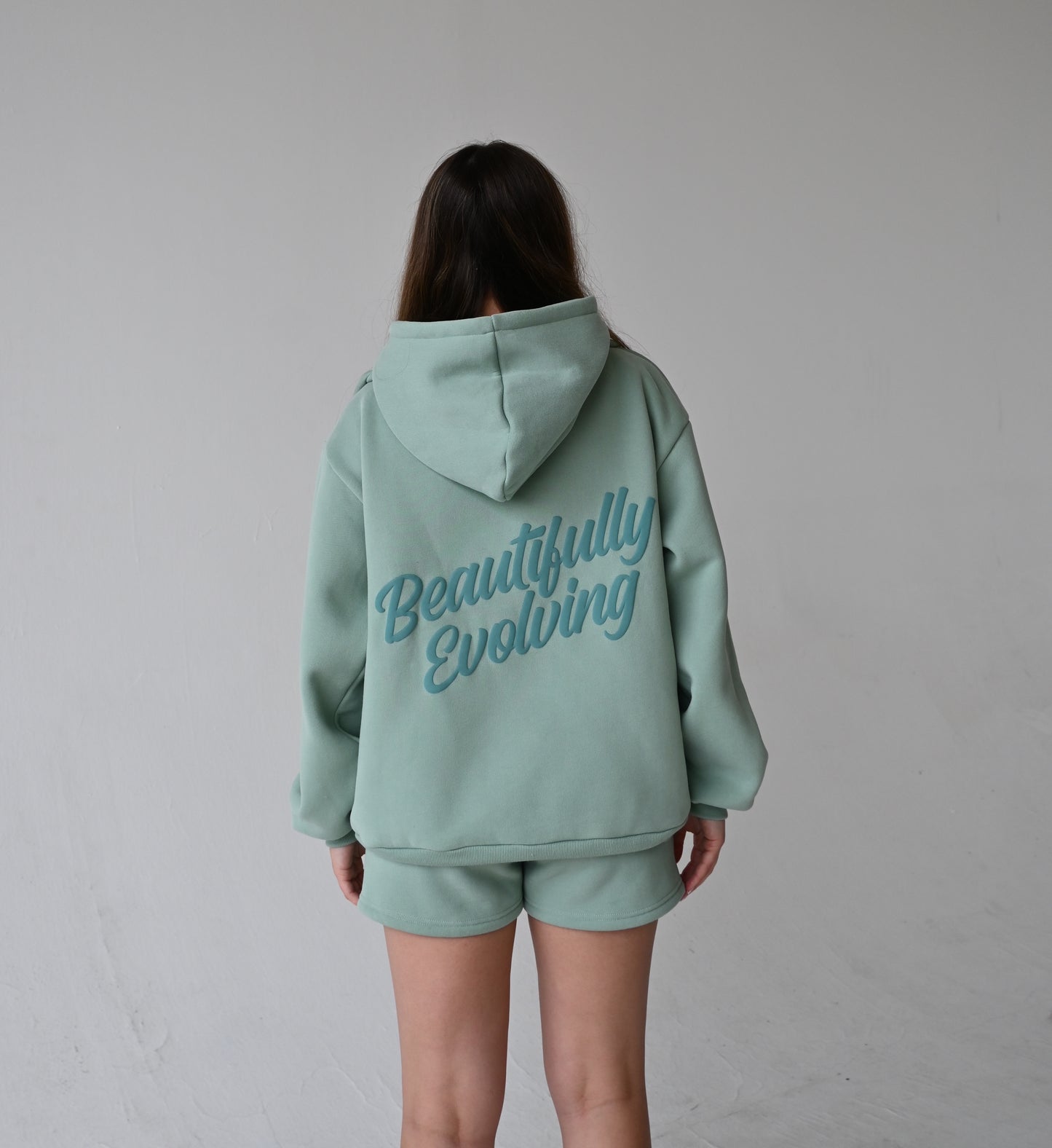 Beautifully Evolving Hoodie - Summer Teal