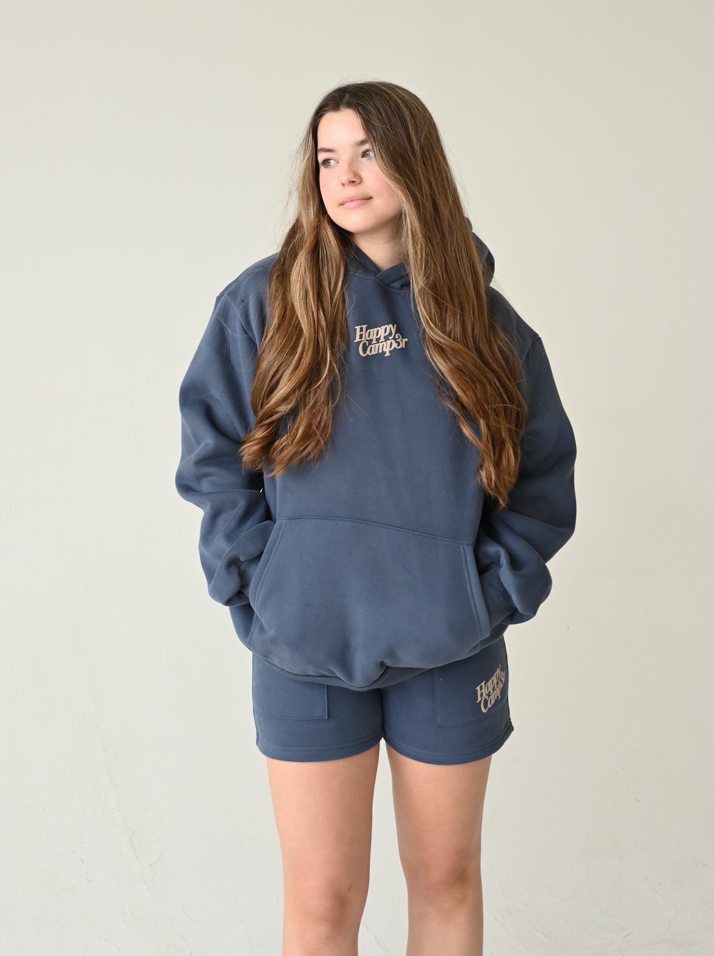 Disrupt Anxiety with Gratitude Shorts - Midnight Blue