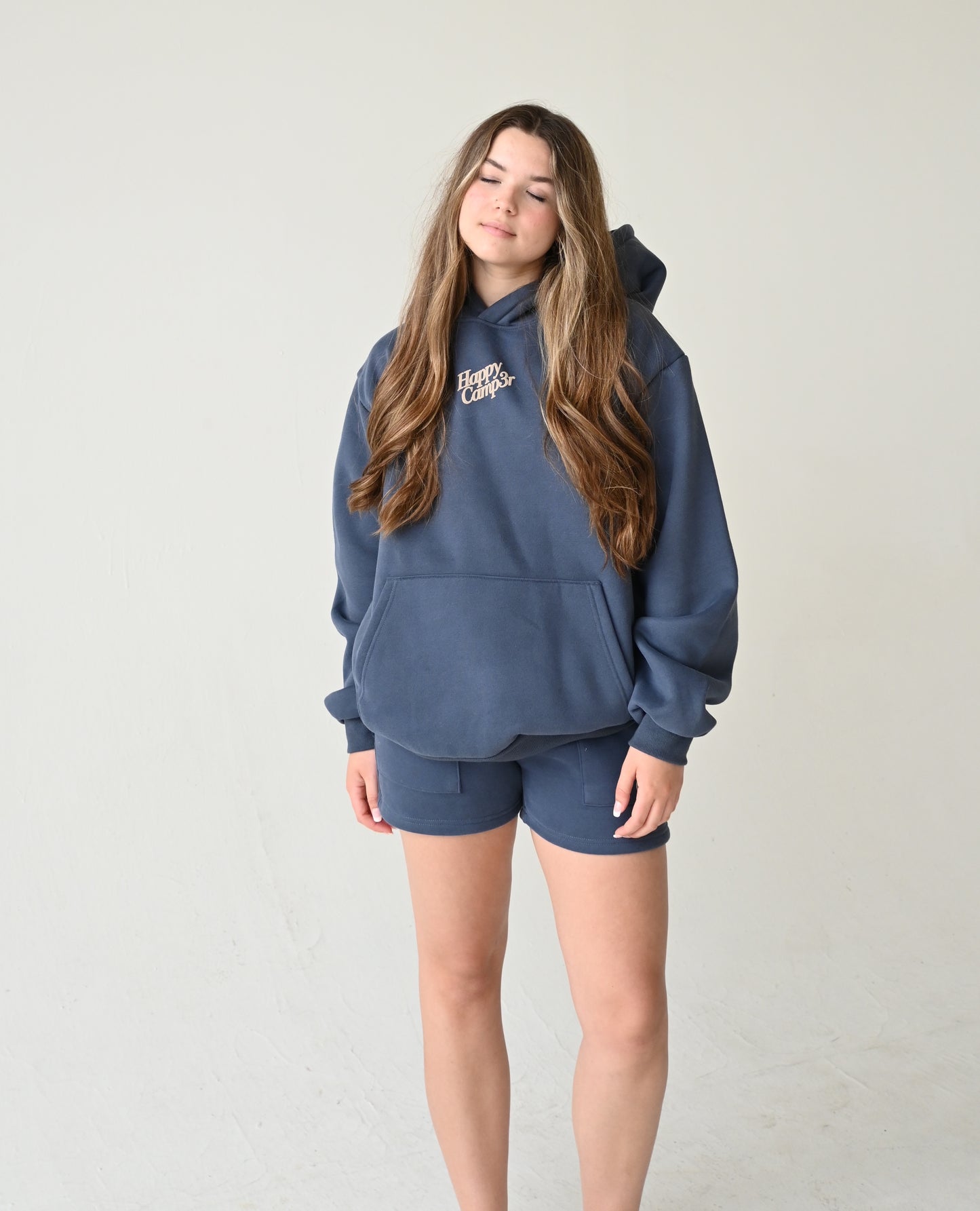 Disrupt Anxiety with Gratitude Shorts - Midnight Blue