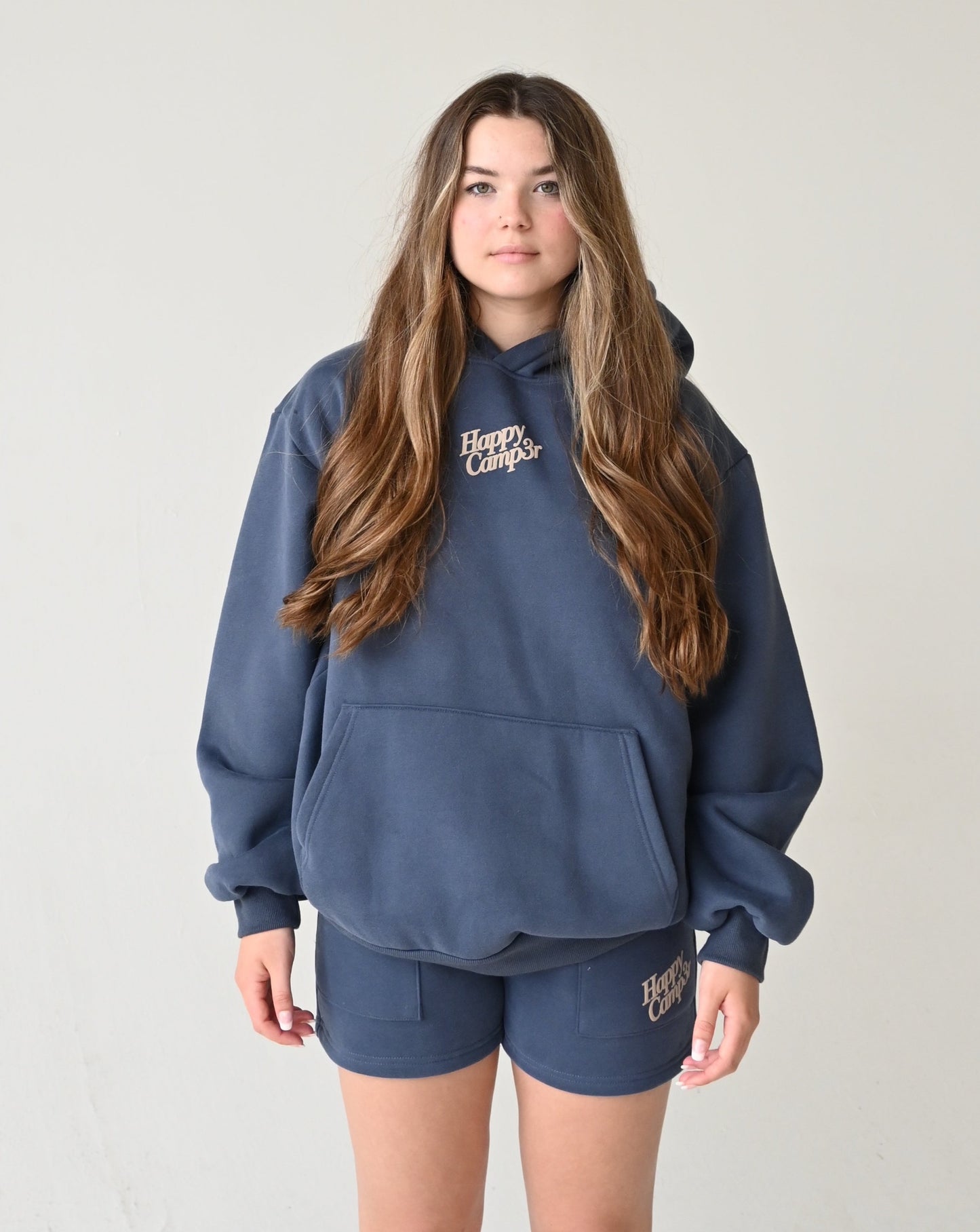 Disrupt Anxiety with Gratitude Shorts - Midnight Blue