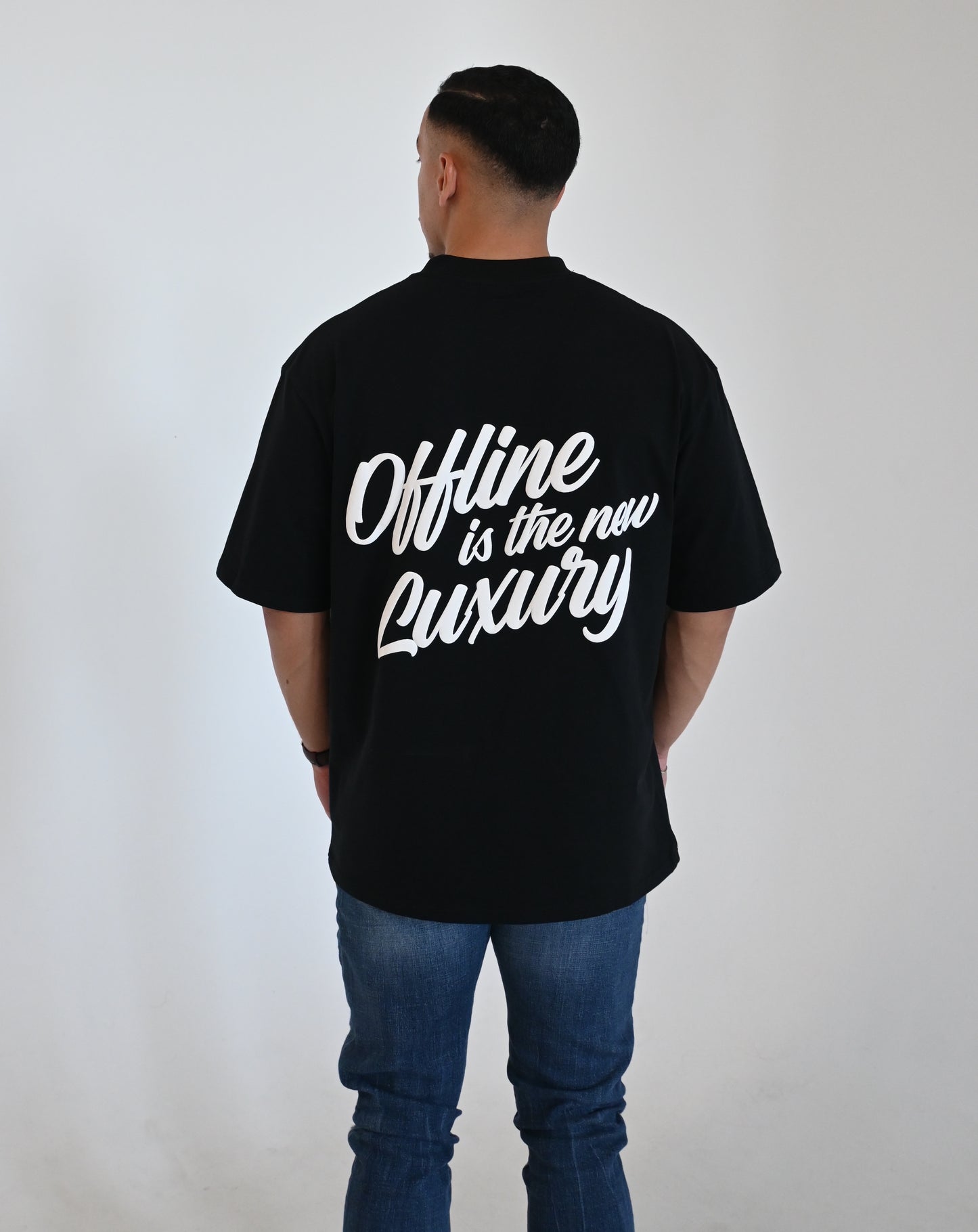 Offline is the new Luxury T-Shirt - Black