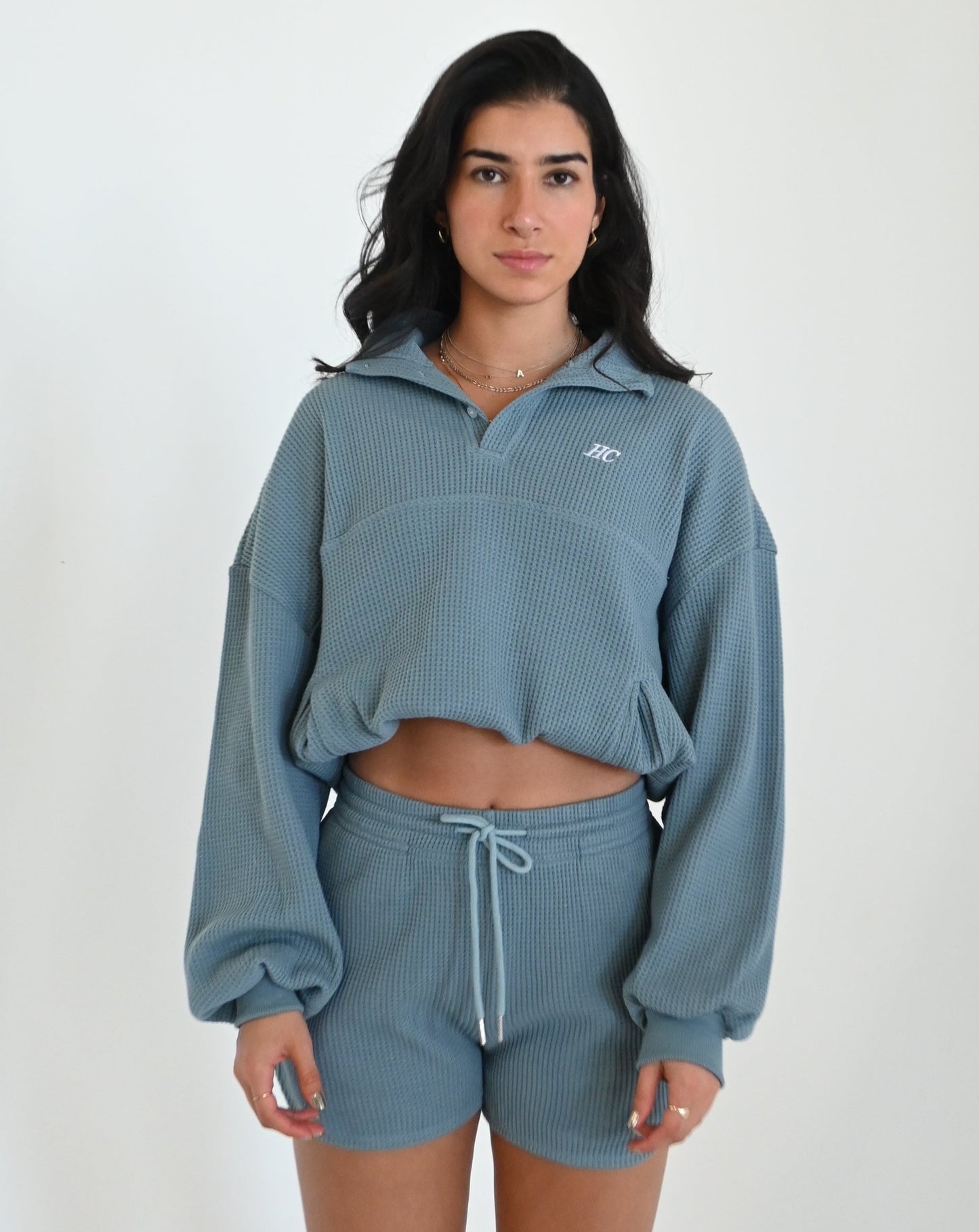 Blueberry Waffle Long Sleeve Top