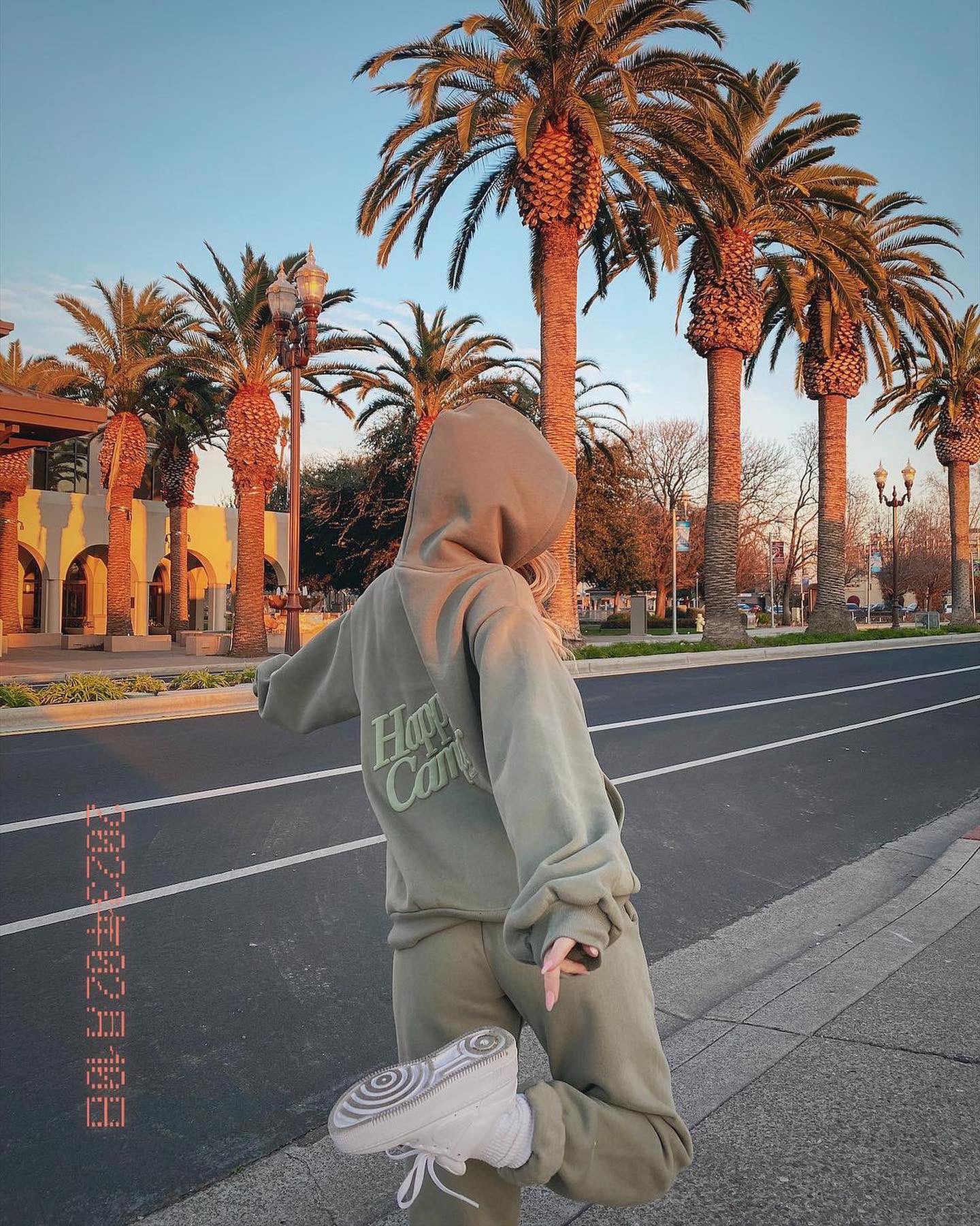 Puff Series Sweatpants - Dusty Olive