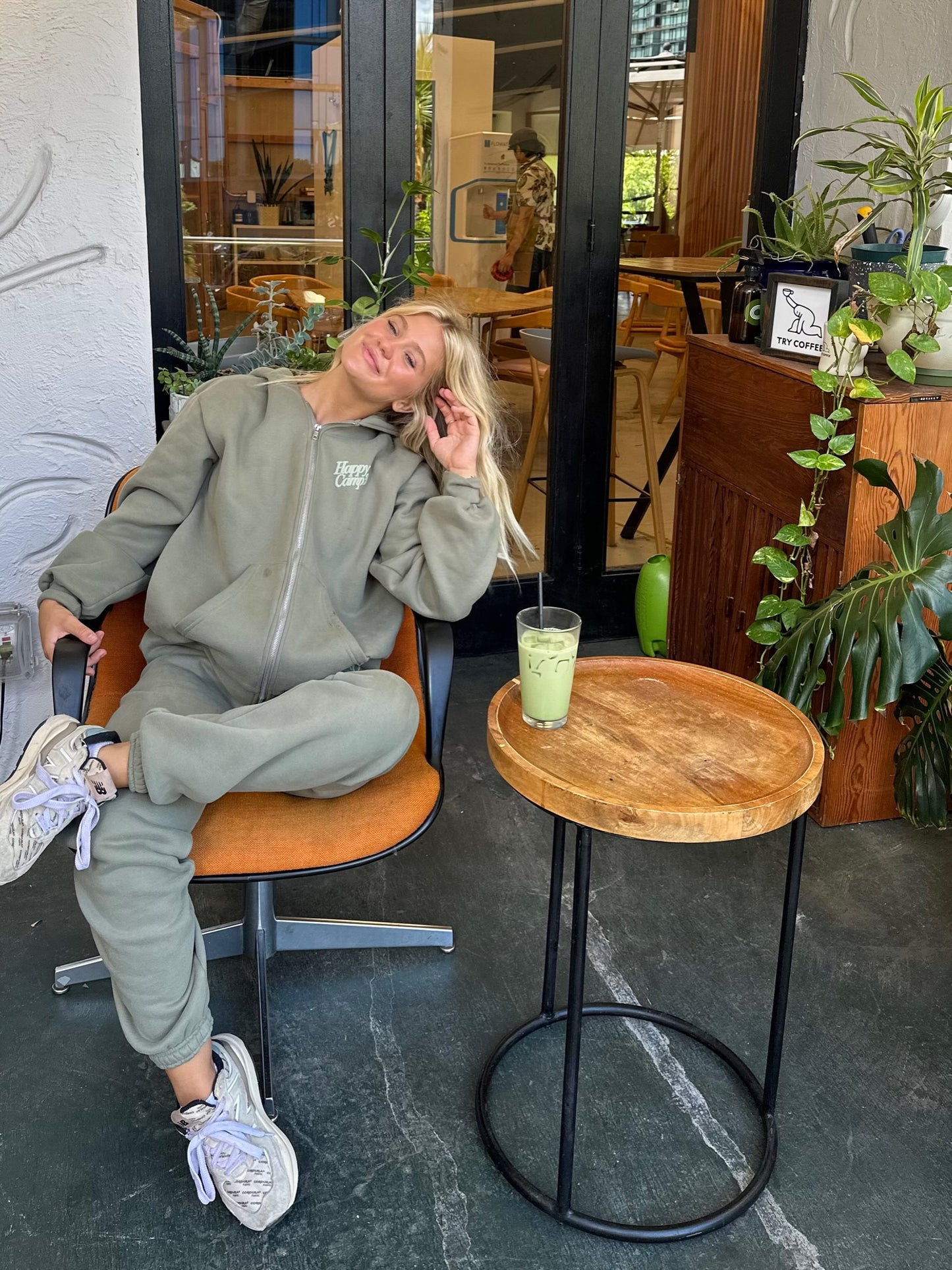 It Only Has To Make Sense To You Zip-Up Hoodie - Dusty Olive