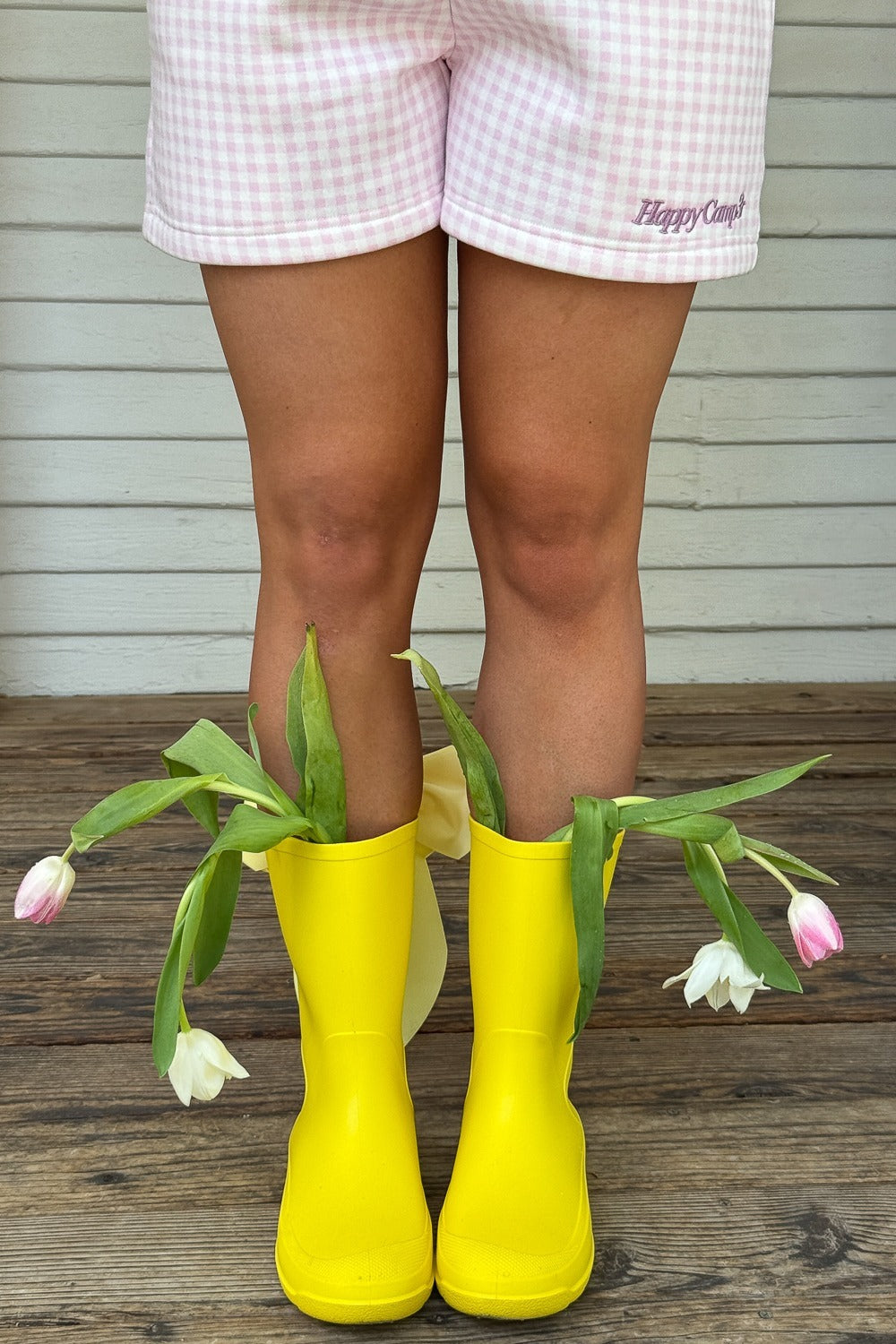 Lavender Gingham Sienna Shorts