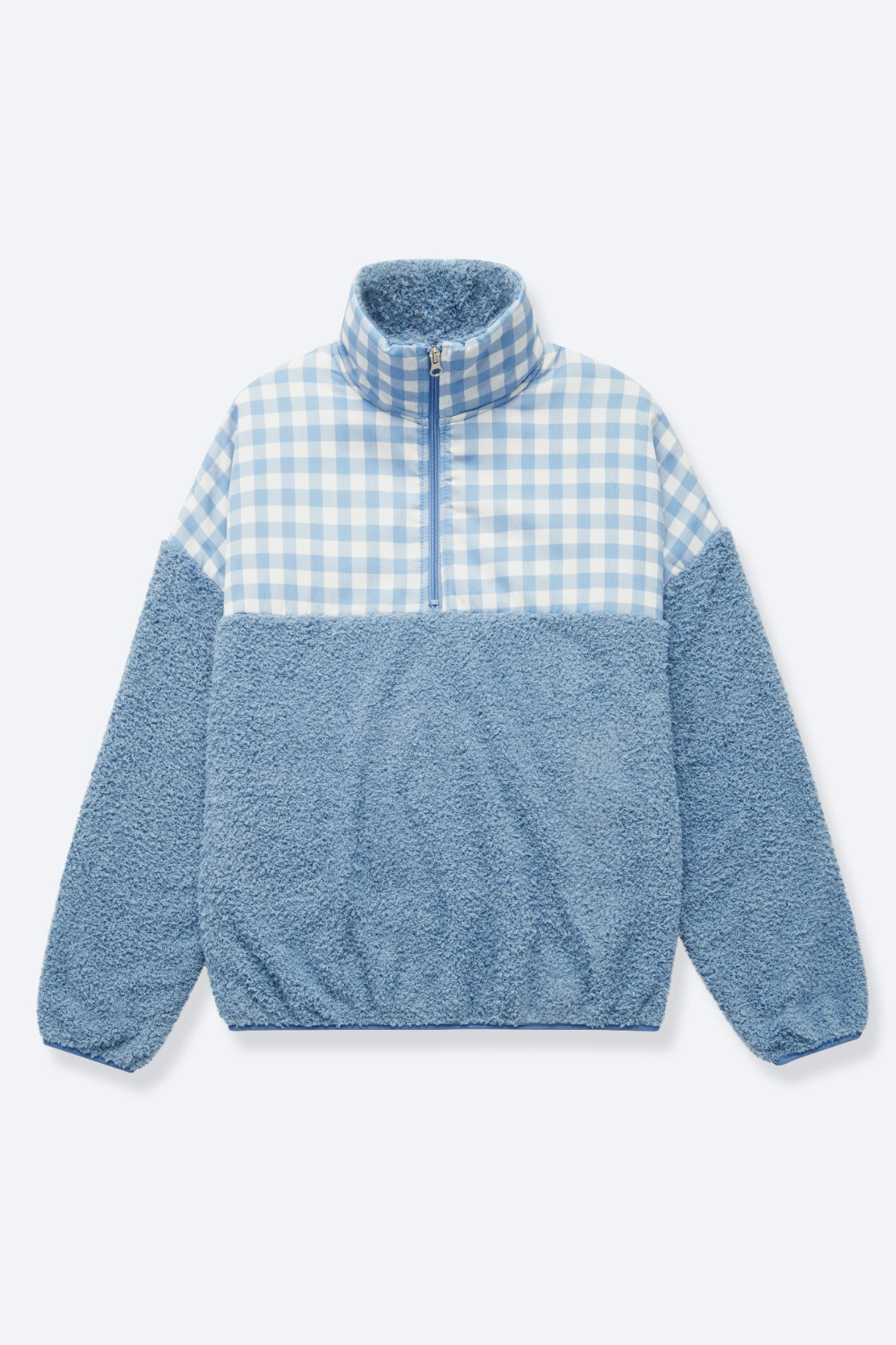 Sky Blue Gingham Aria Henley