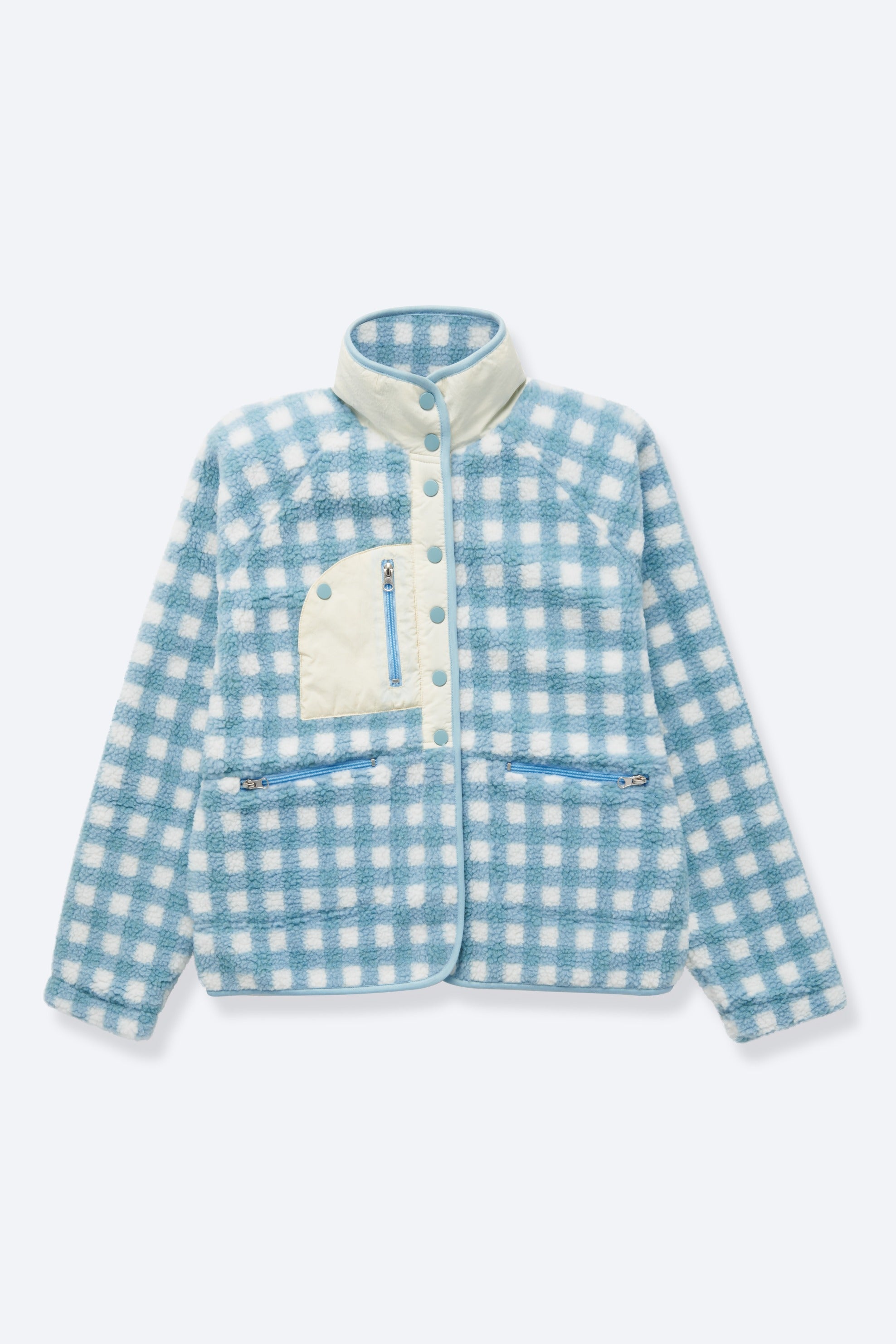 Sky Blue Gingham Grace Jacket