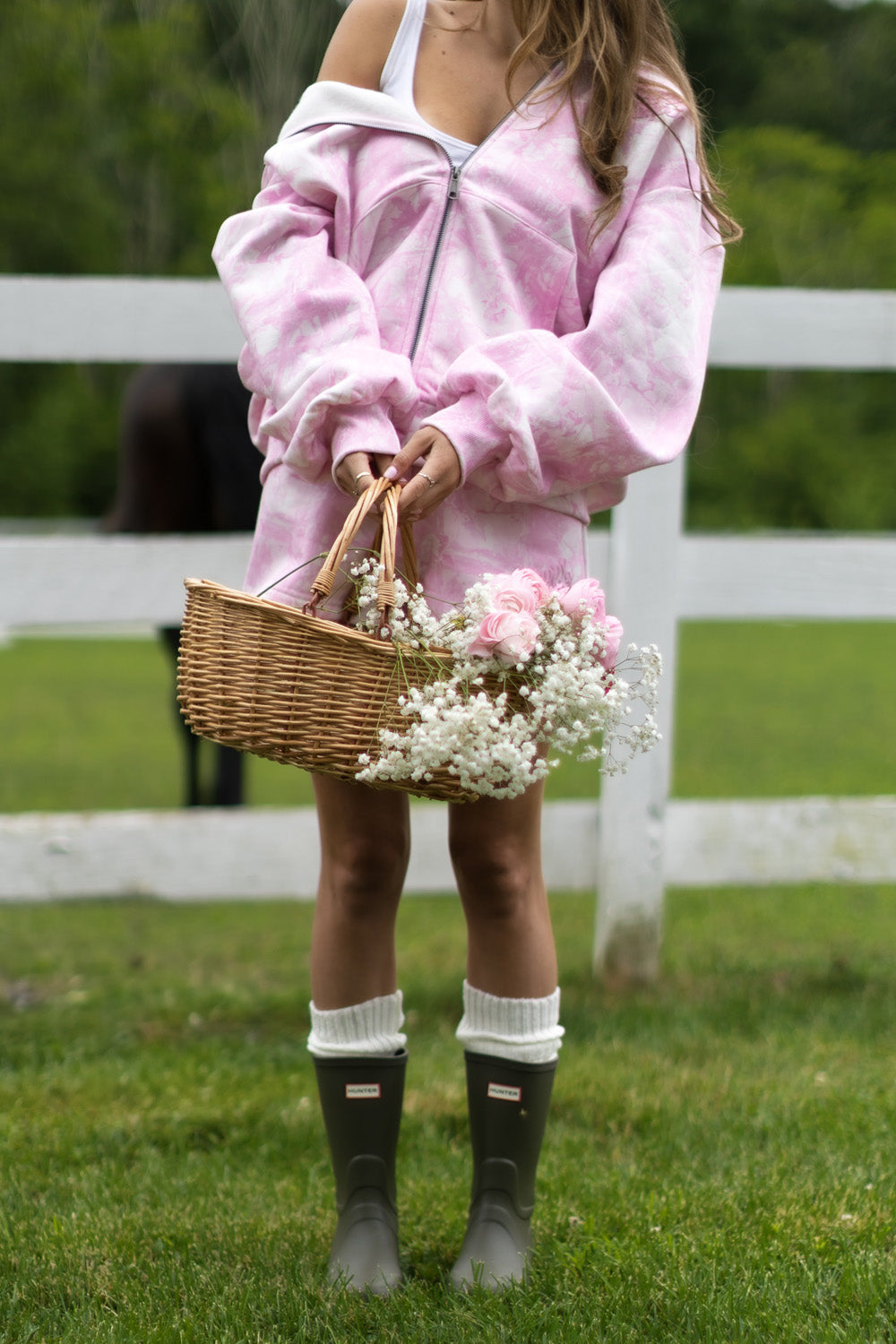 SOFT PINK CAMO ZIP-UP HOODIE