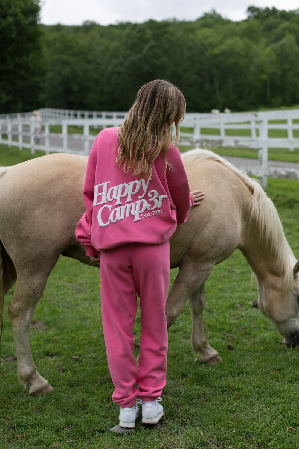 HOT PINK MOCKNECK SWEATSHIRT