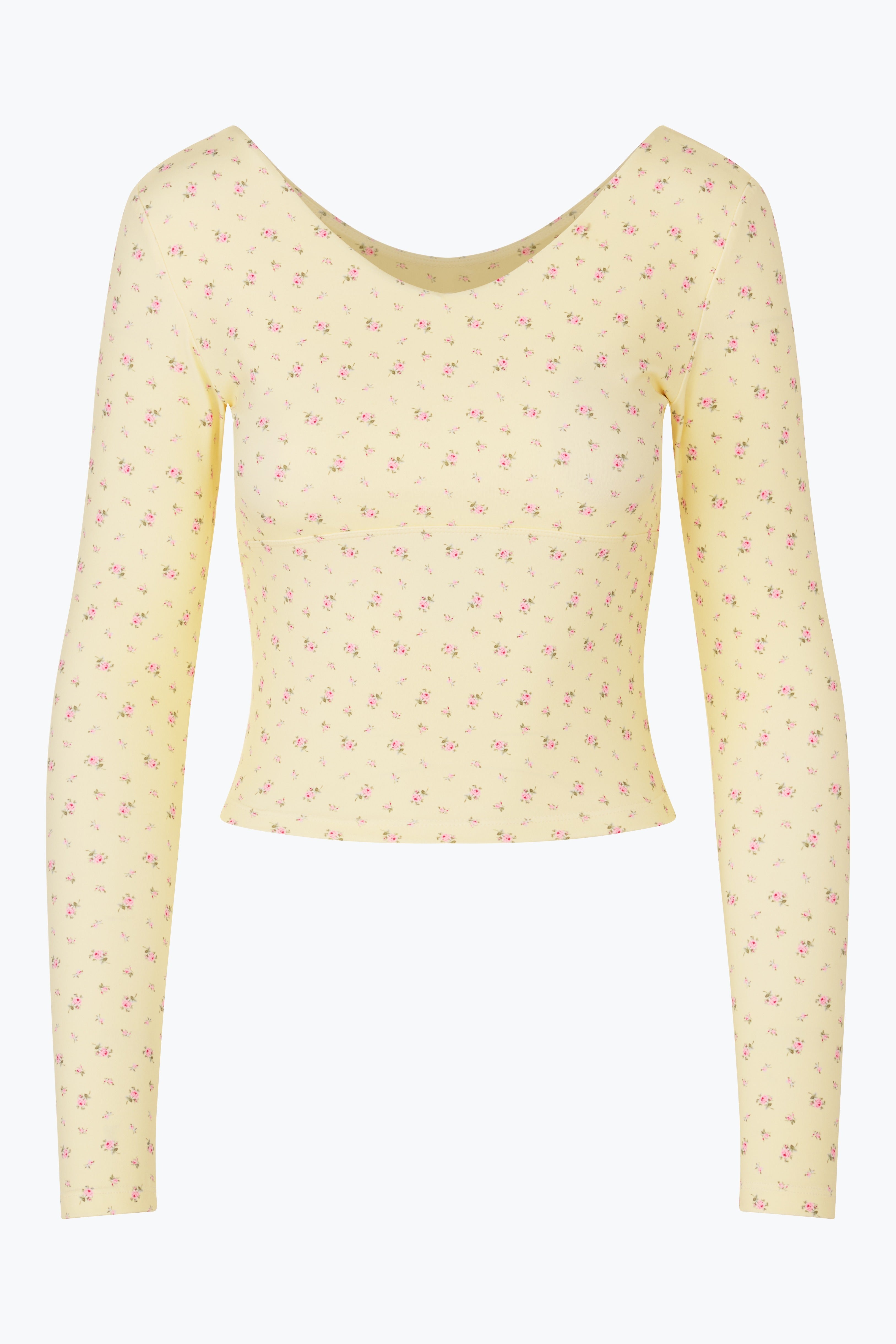 Vintage Flower Aria Active Top