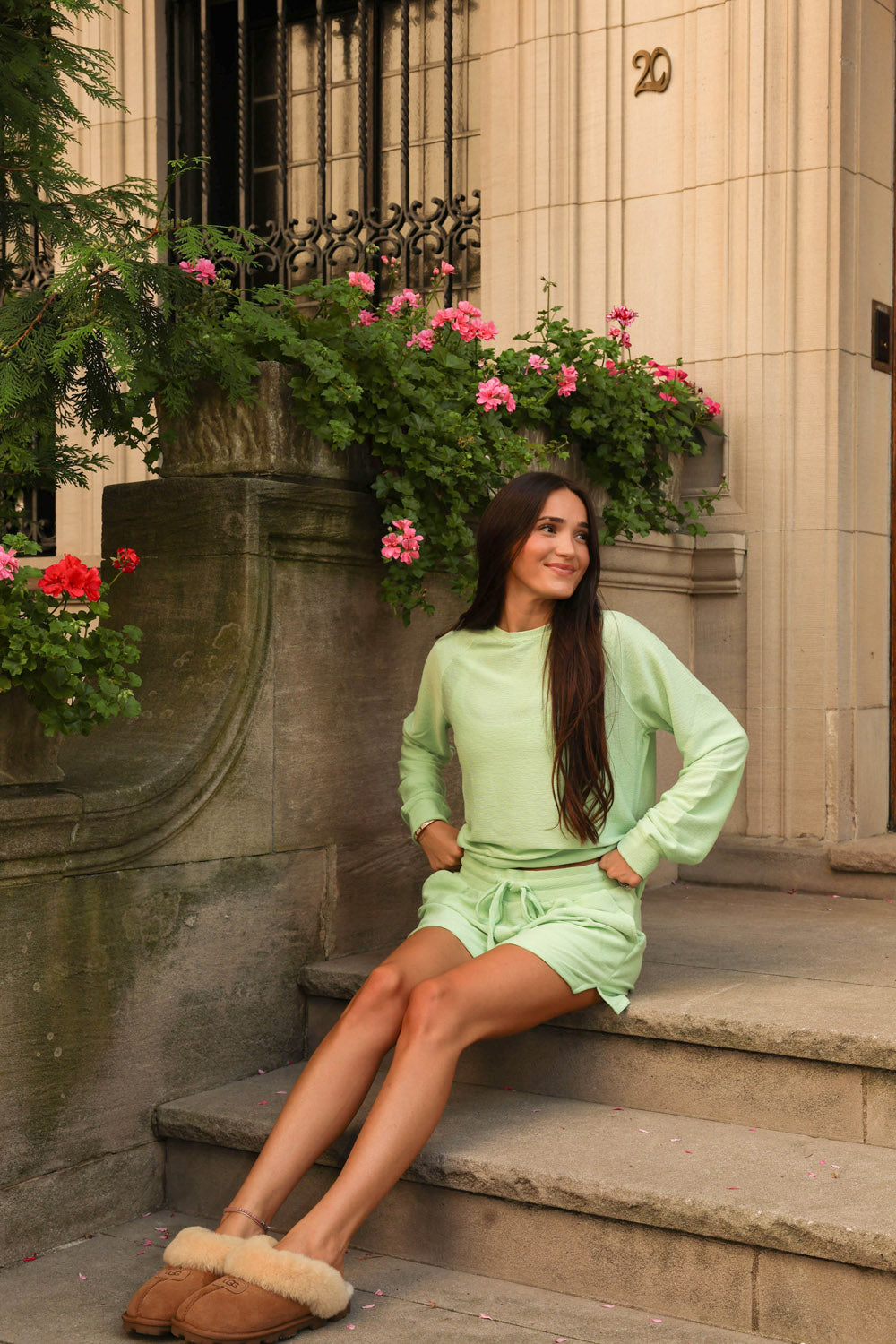 Mint Cloud Lounge Top