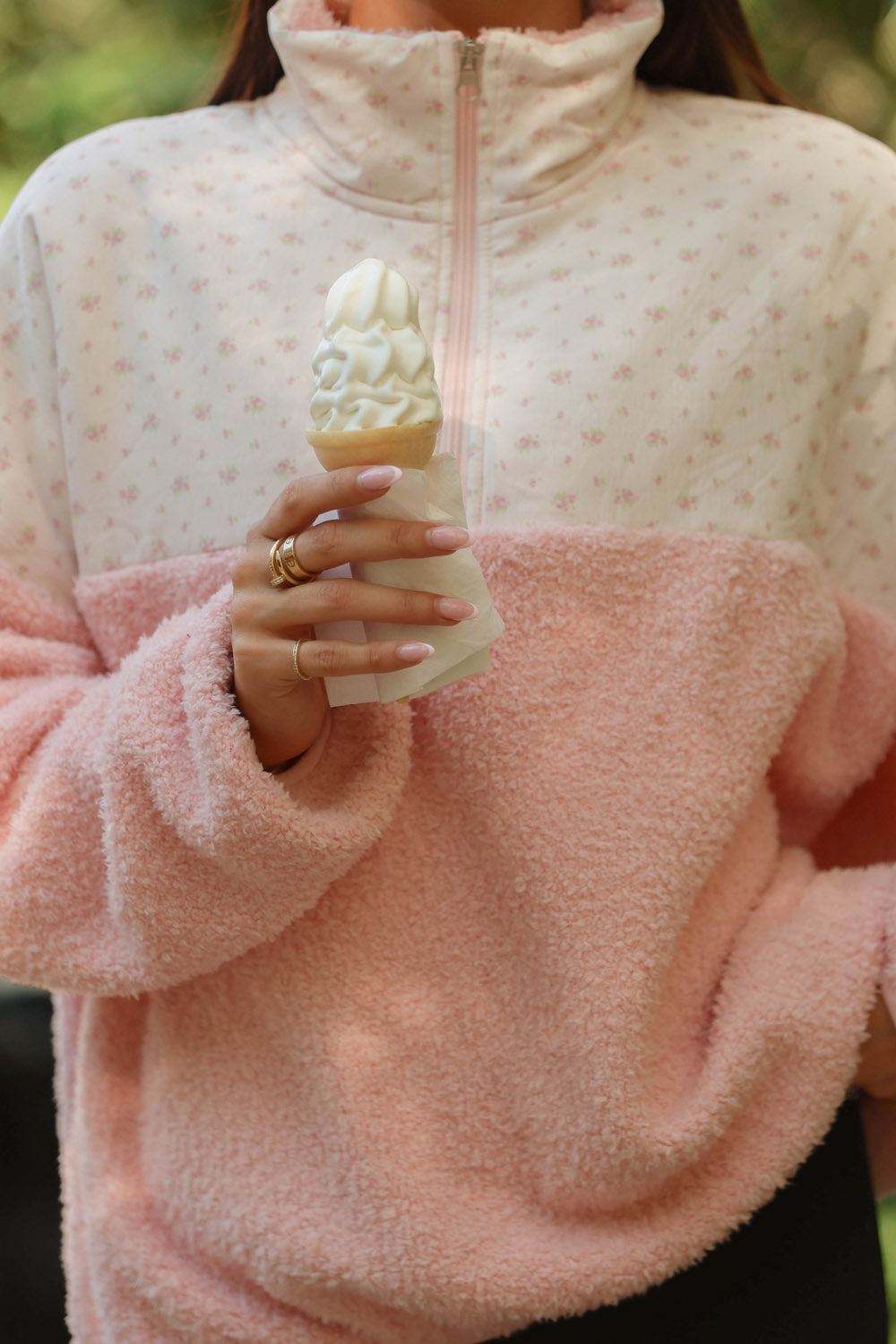 Garden Confetti Baby Pink Aria Henley