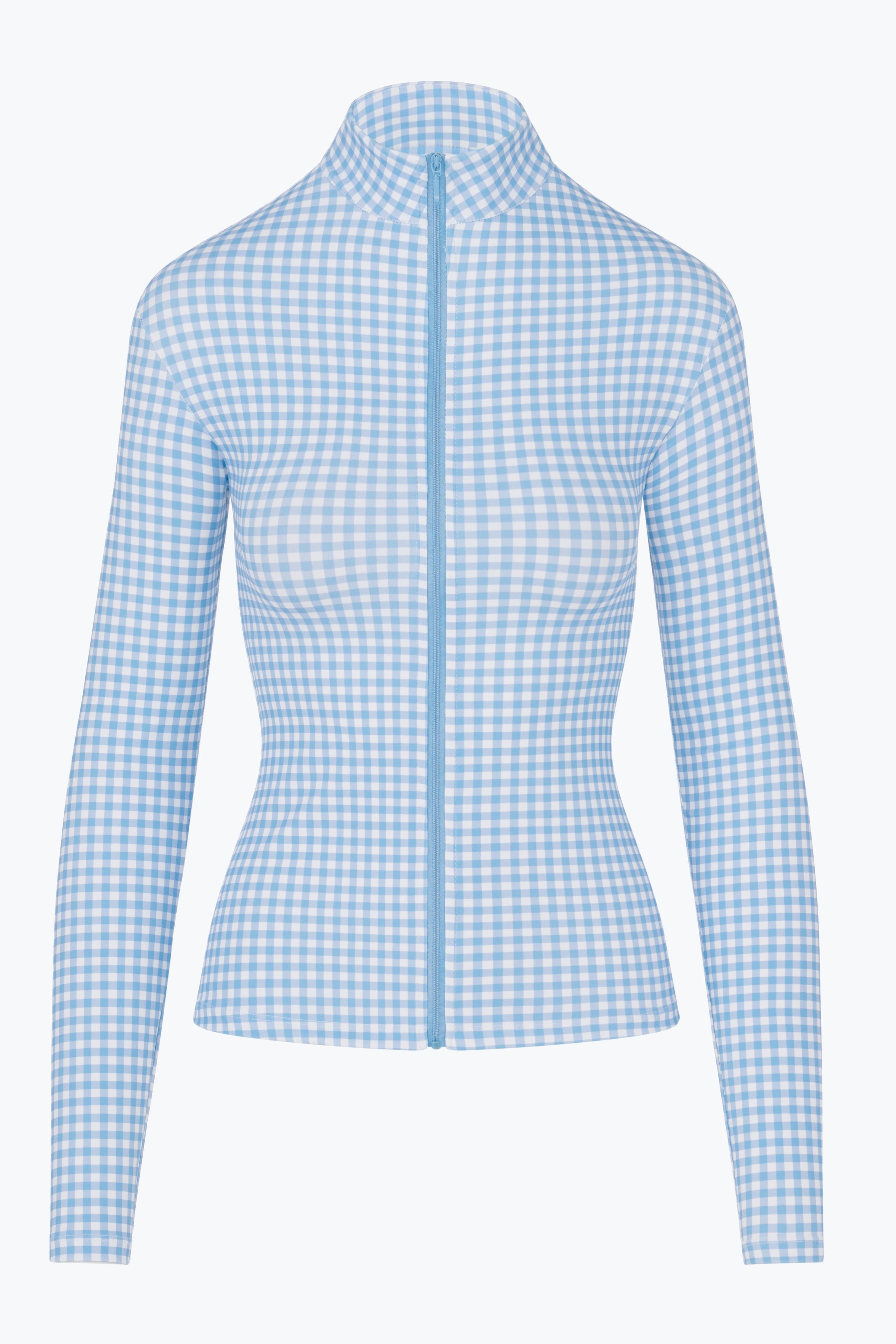 SKY BLUE GINGHAM HARPER ACTIVE JACKET