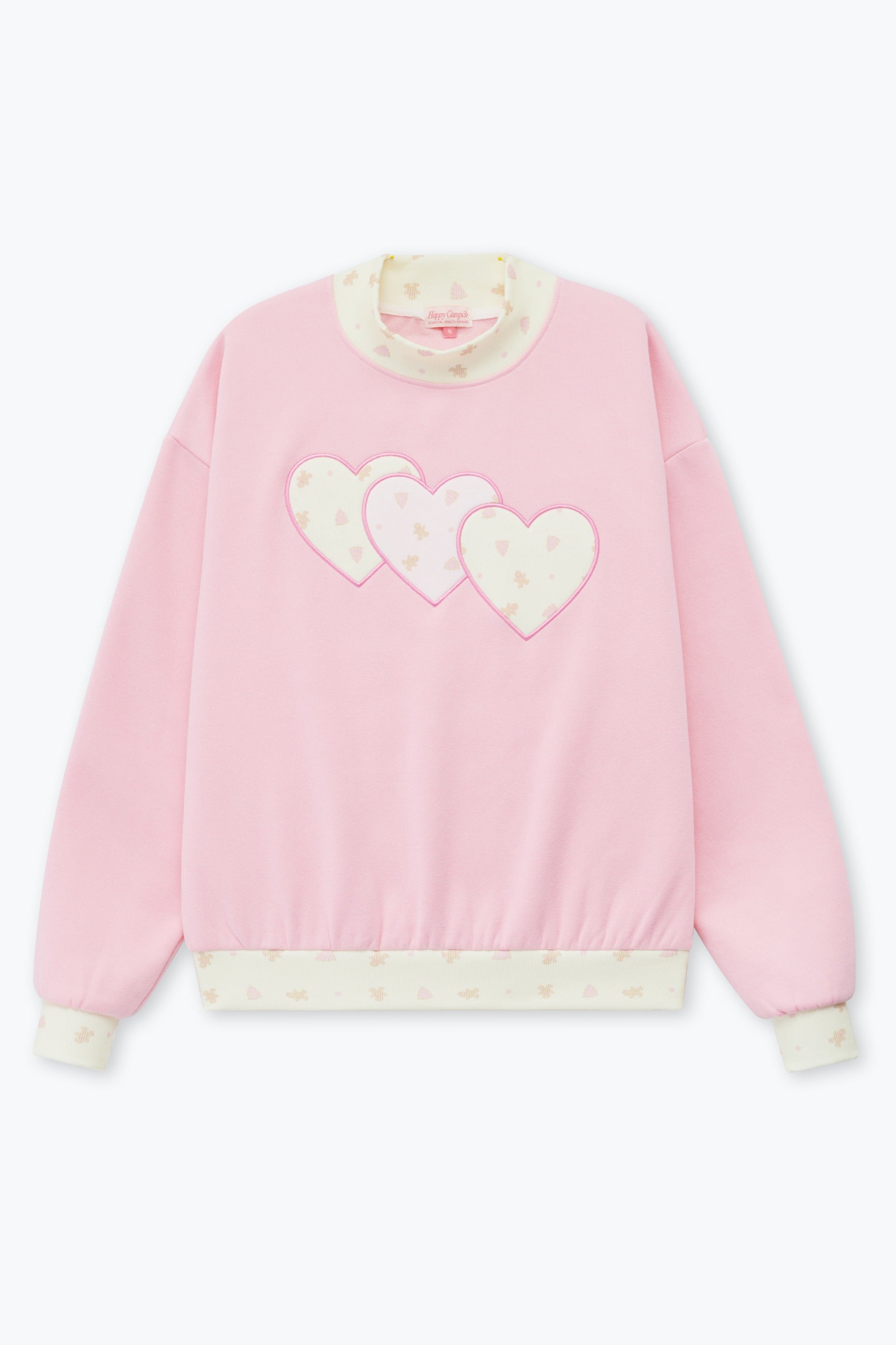 HEART TO HEART MOCKNECK SWEATSHIRT