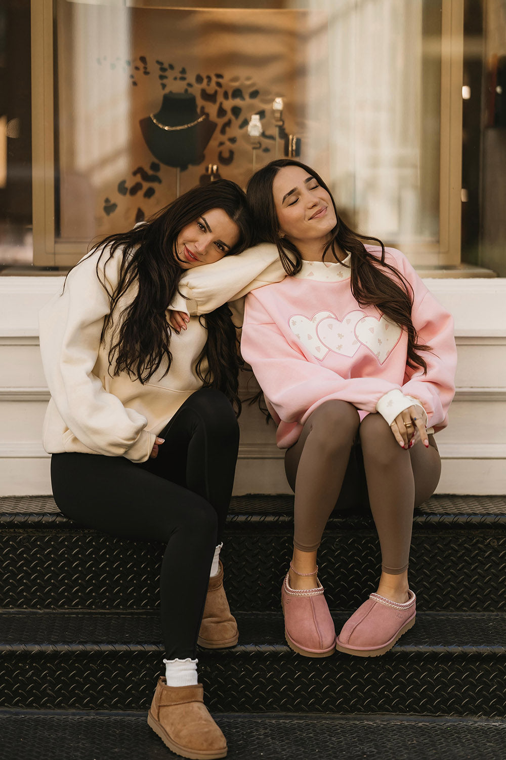 HEART TO HEART MOCKNECK SWEATSHIRT