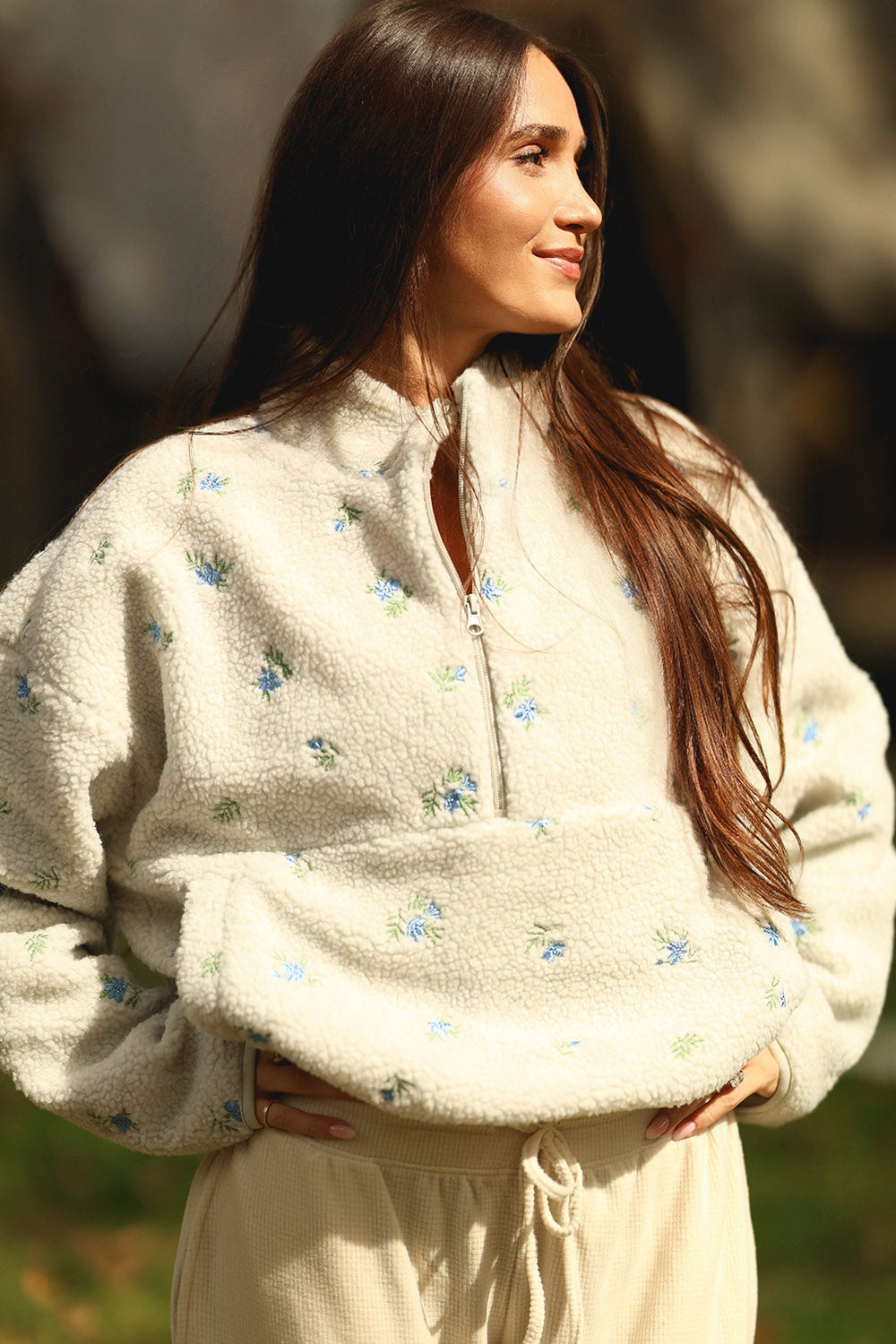 Periwinkle Petals Elle Pullover