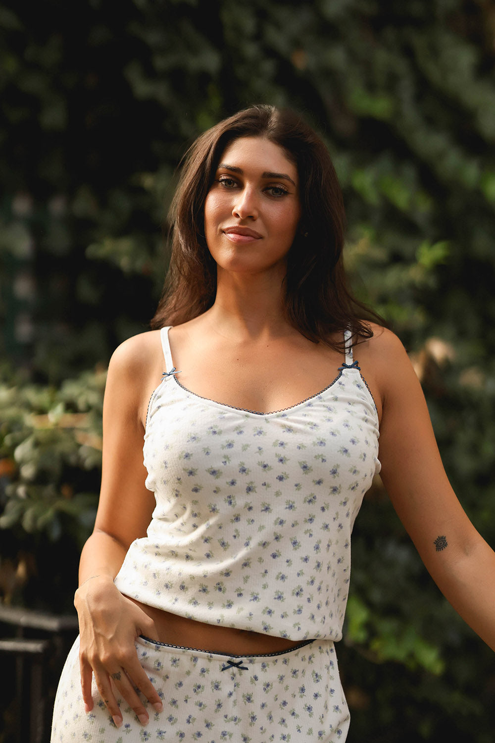 PERIWINKLE PETALS OLIVIA TANK