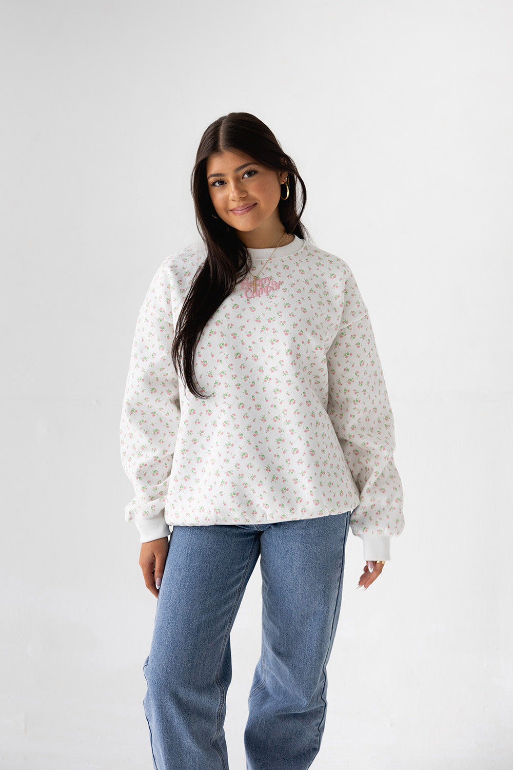 Tea Rose Garden Crewneck Sweatshirt