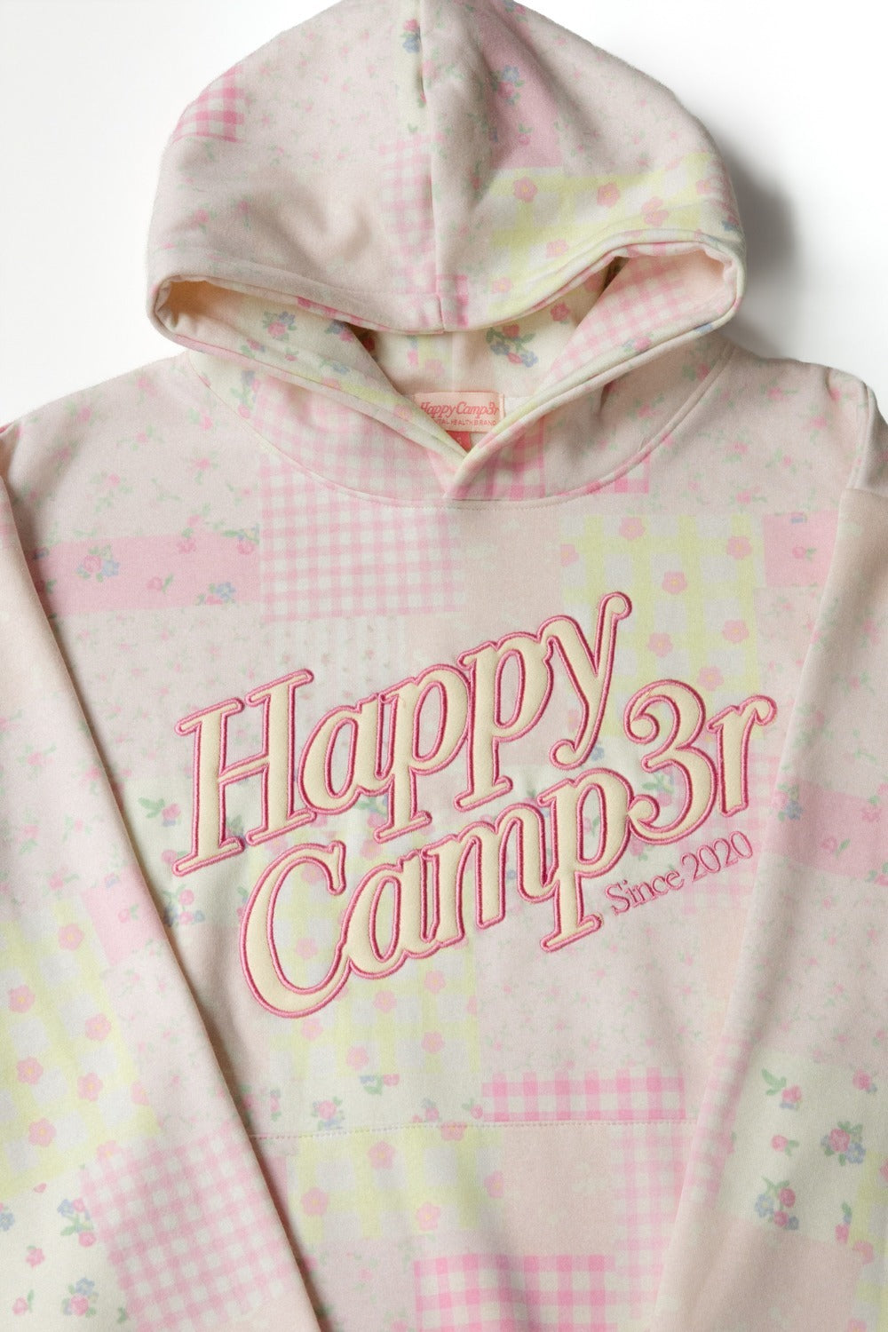Pink Patchwork Hoodie
