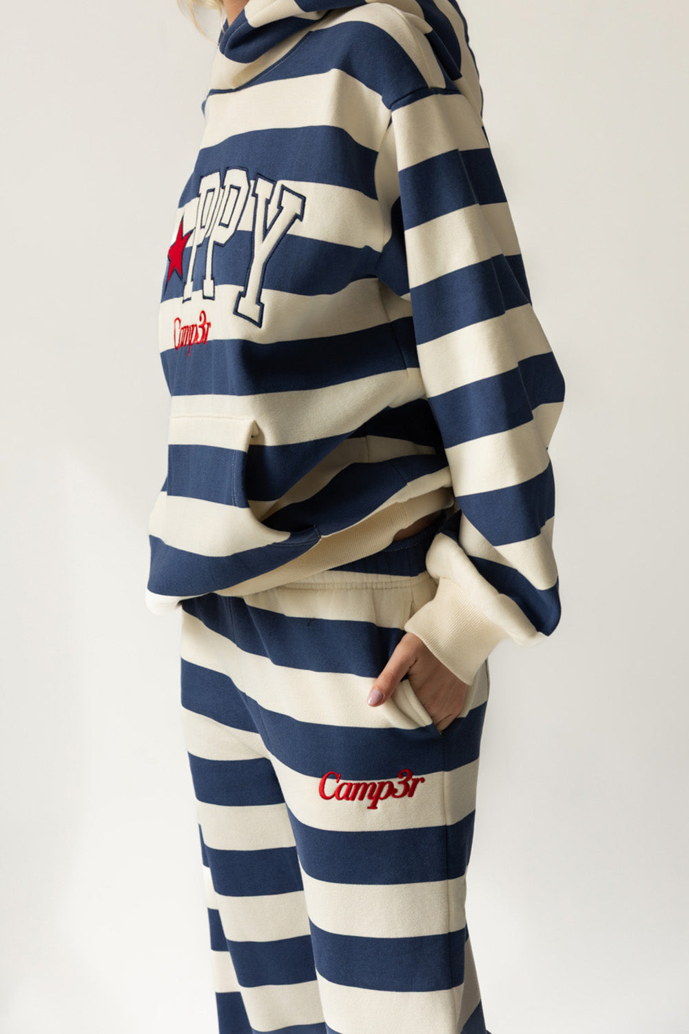 Indigo Stripe Happy Sweatpants