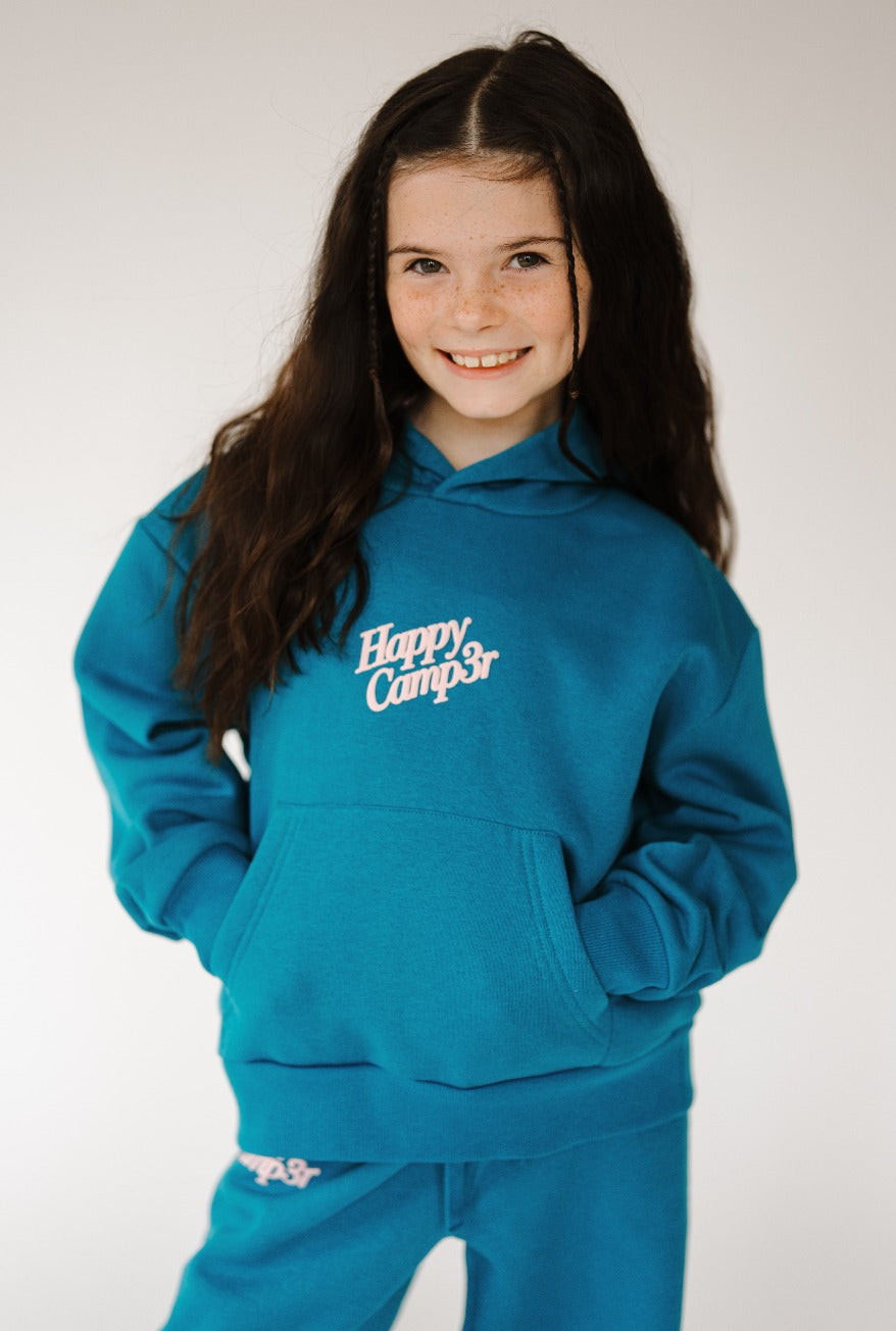 Puff Series Core Youth Hoodie - Crystal Teal