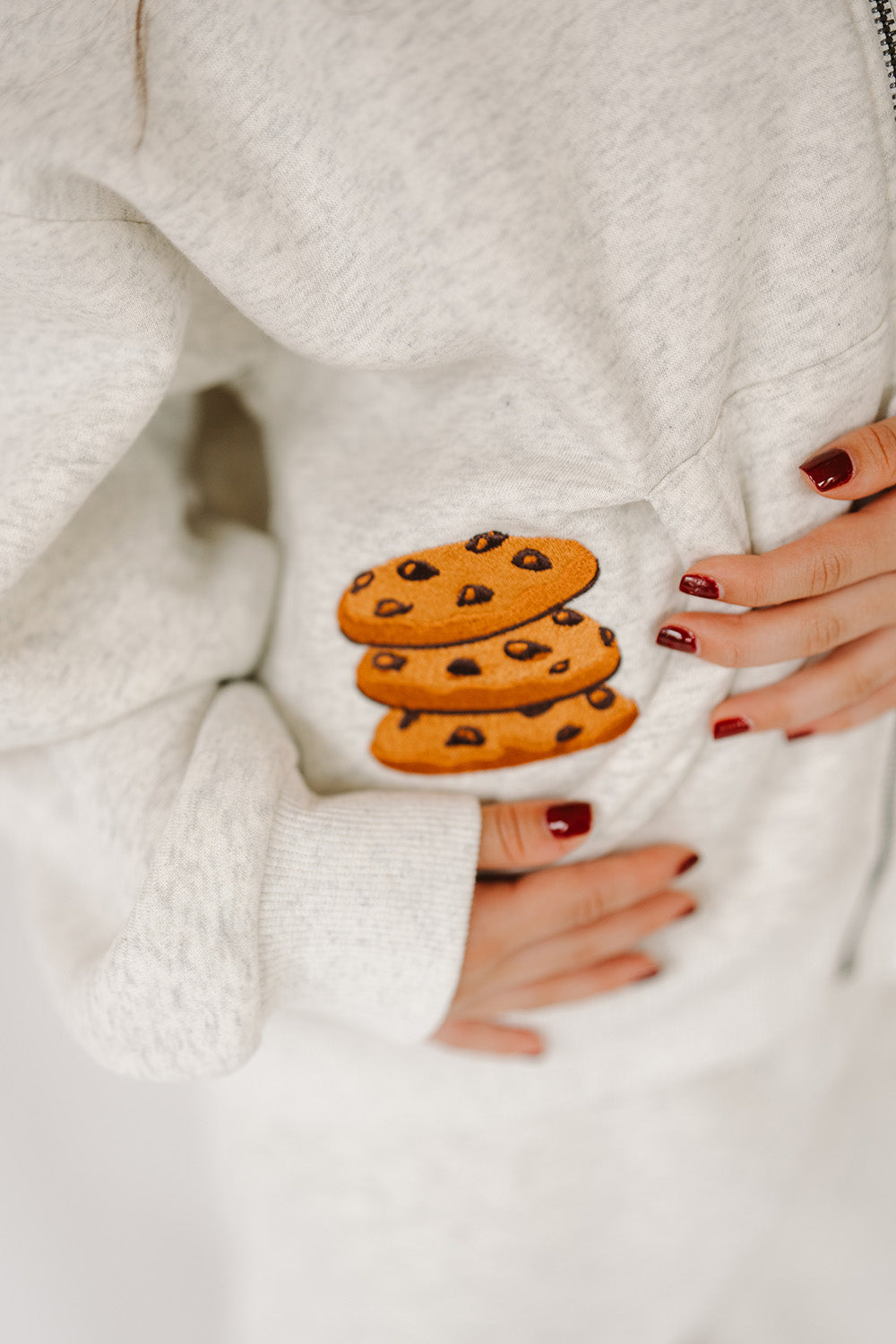 Chocolate Chip Cookies Youth Zip Up Hoodie