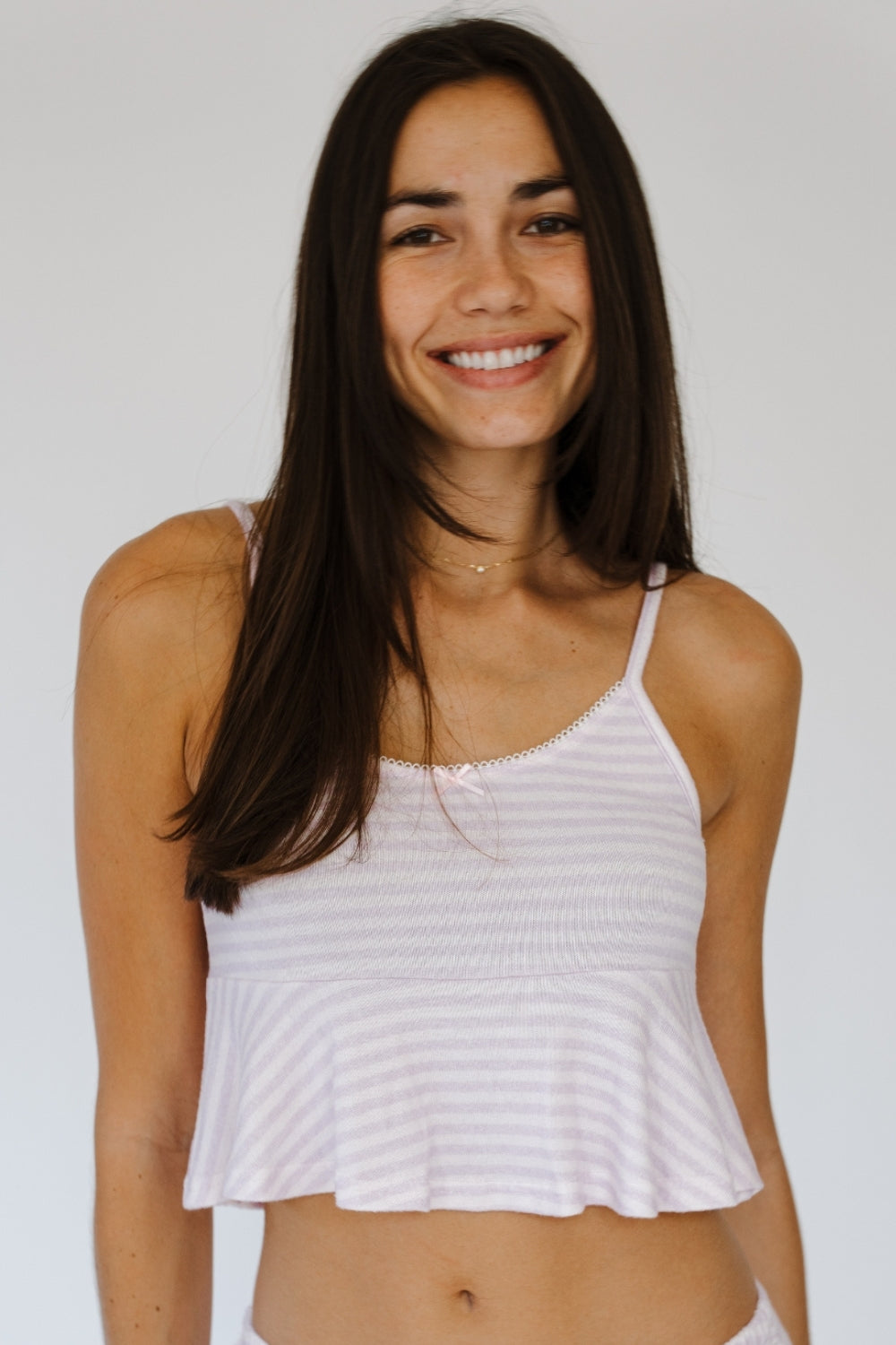 Lilac Stripe Taylor Top