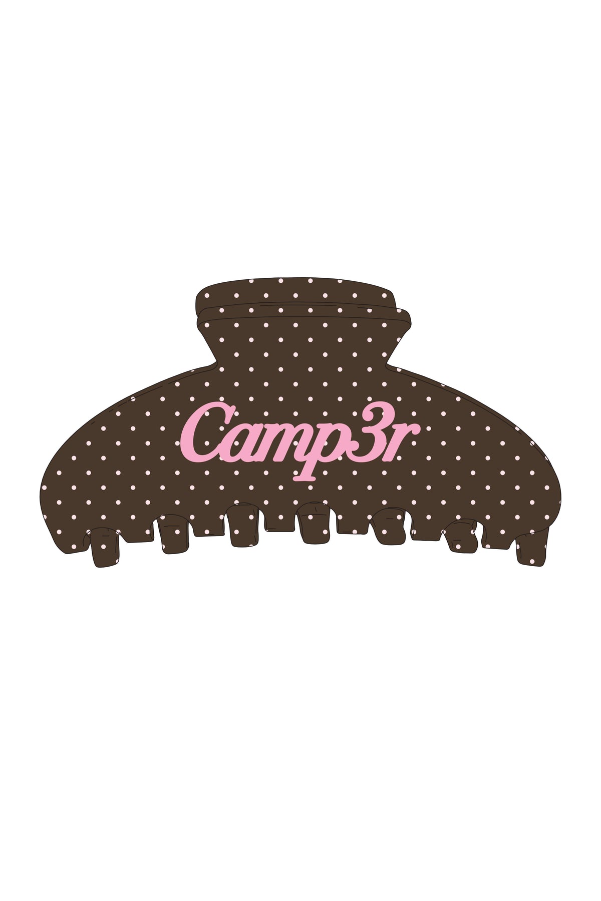 Cocoa Dot Hair Clip