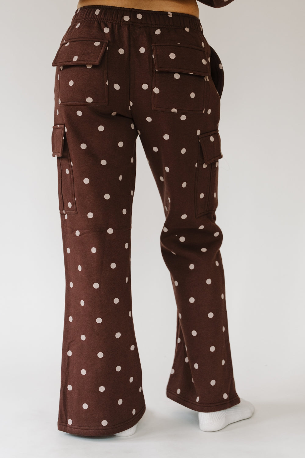 Cocoa Dot Cargo Sweatpants