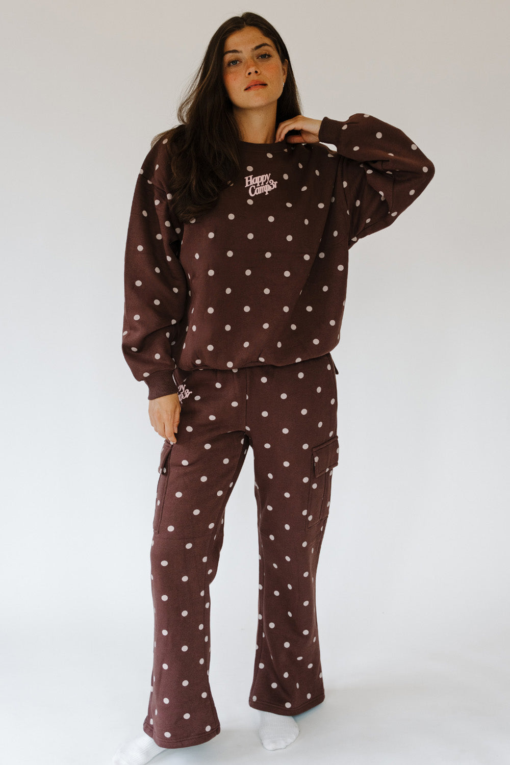 Cocoa Dot Crewneck