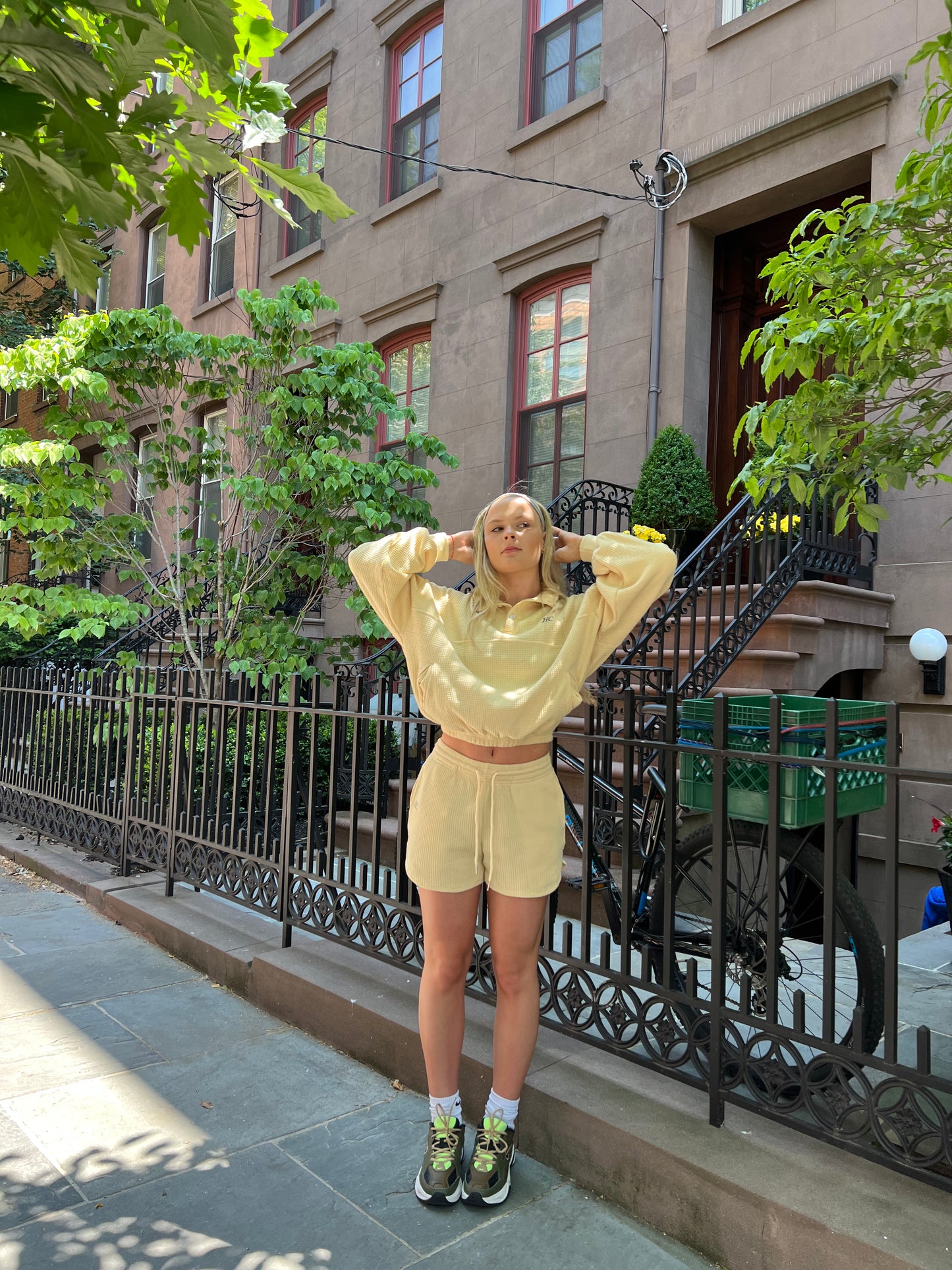 Buttermilk Waffle Long Sleeve Top