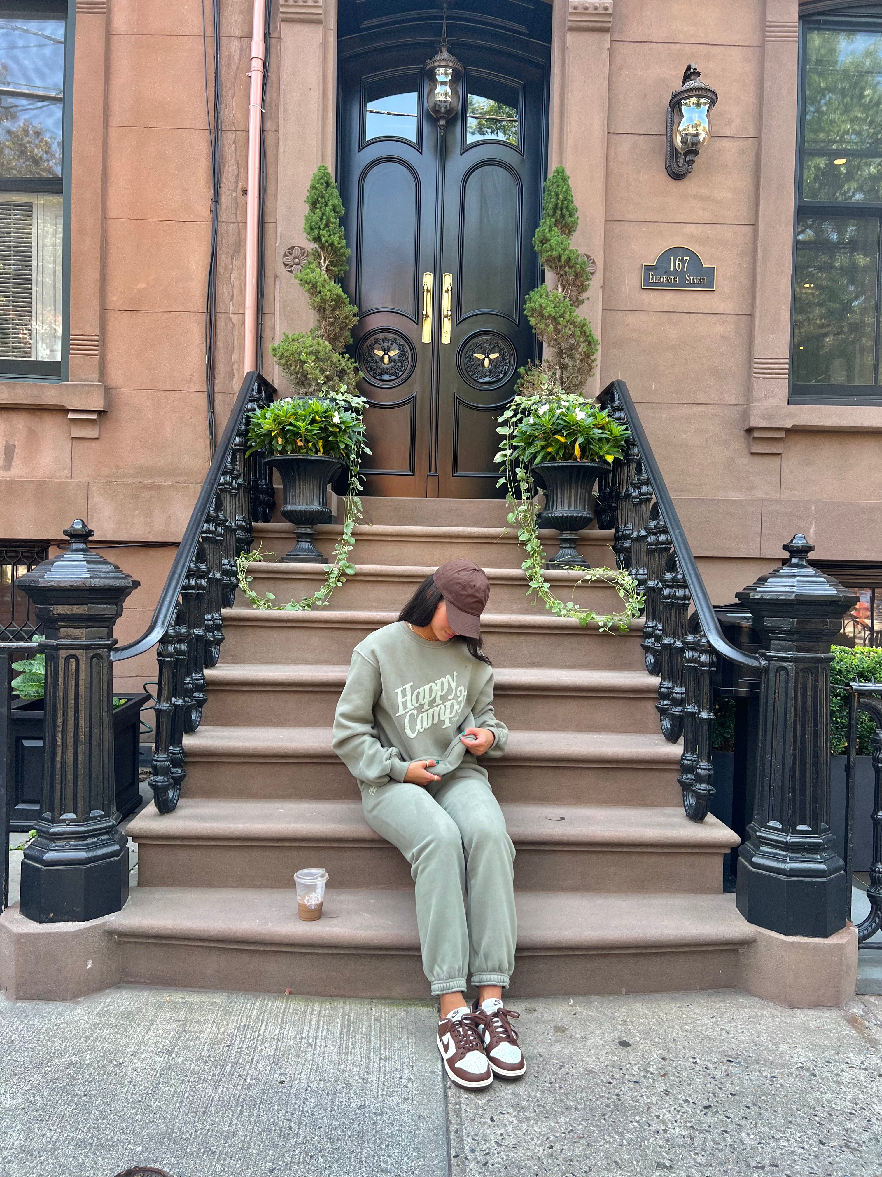 Puff Series Sweatpants - Dusty Olive