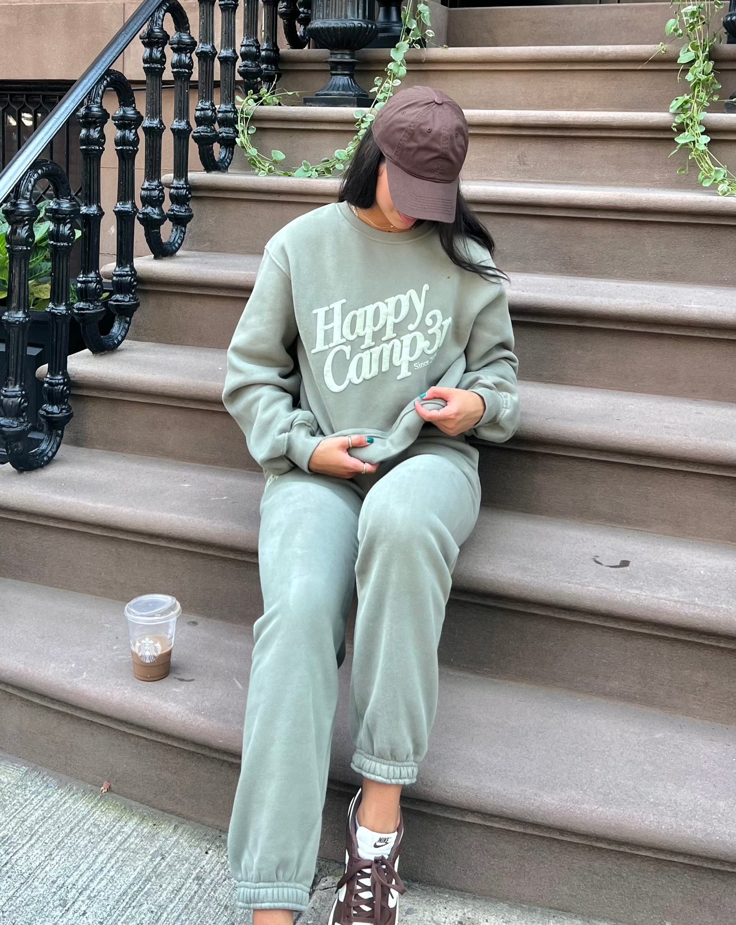 Puff Series Crewneck - Dusty Olive