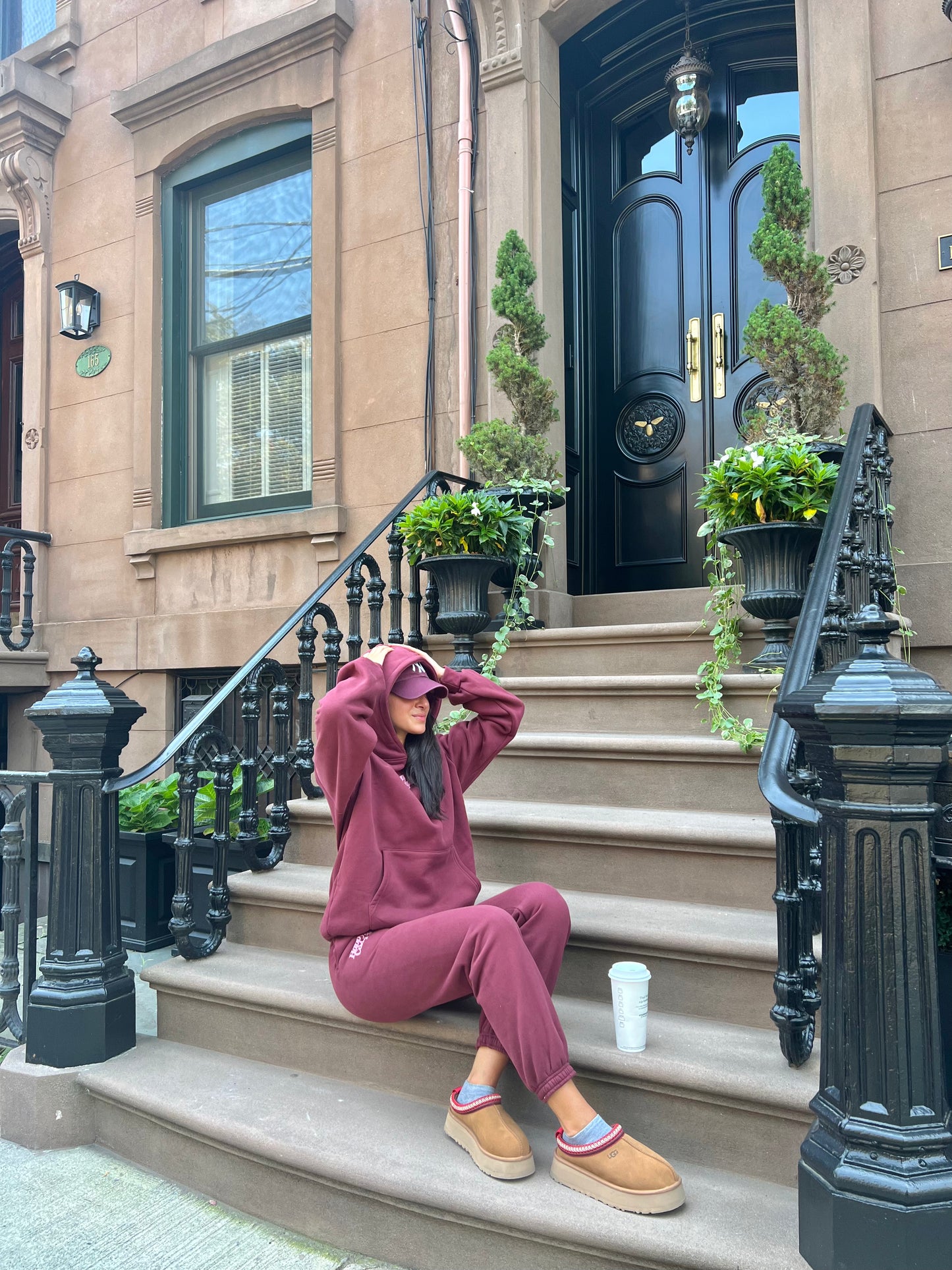 Puff Series Hoodie - Burgundy