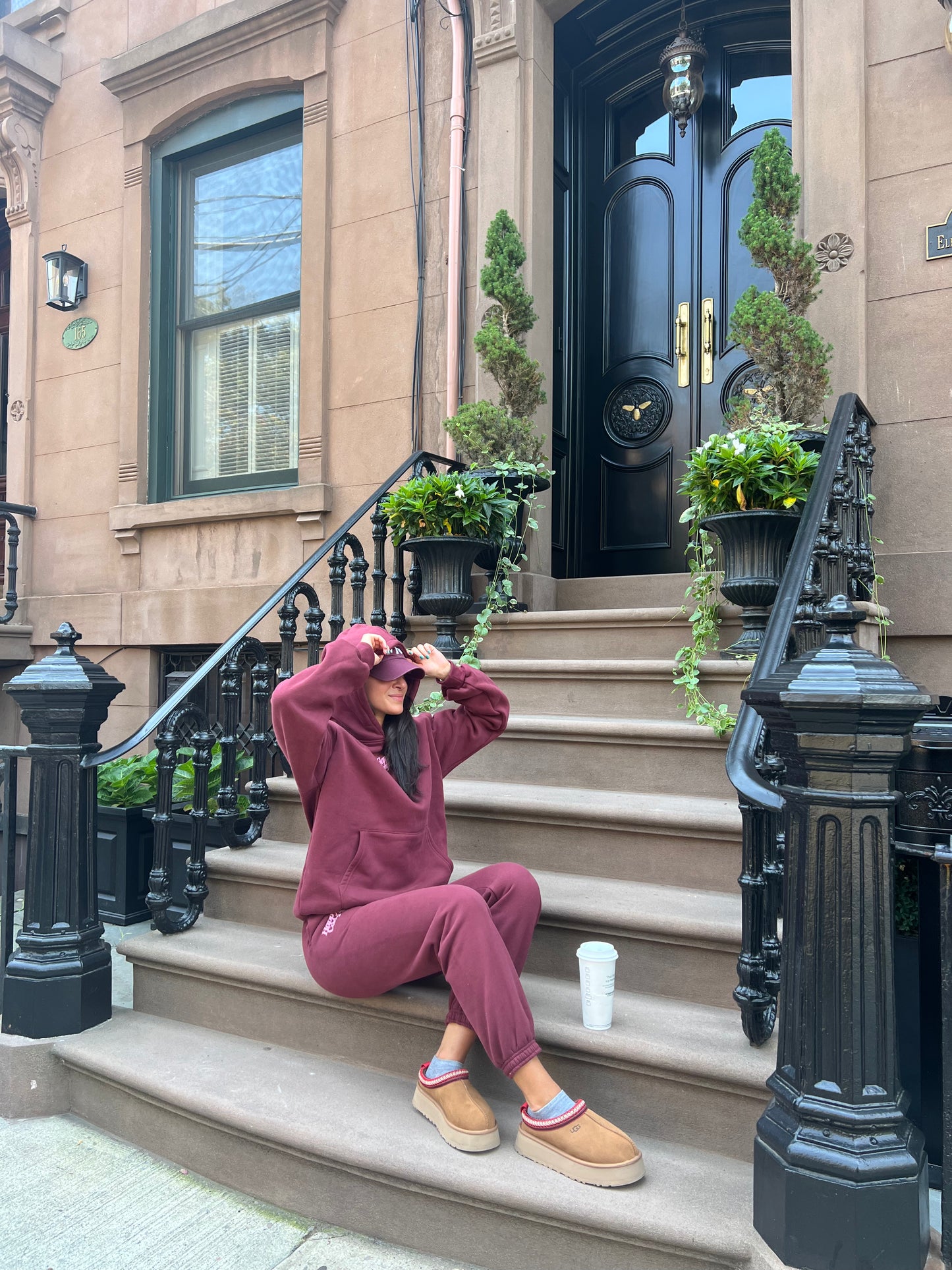 Puff Series Hoodie - Burgundy