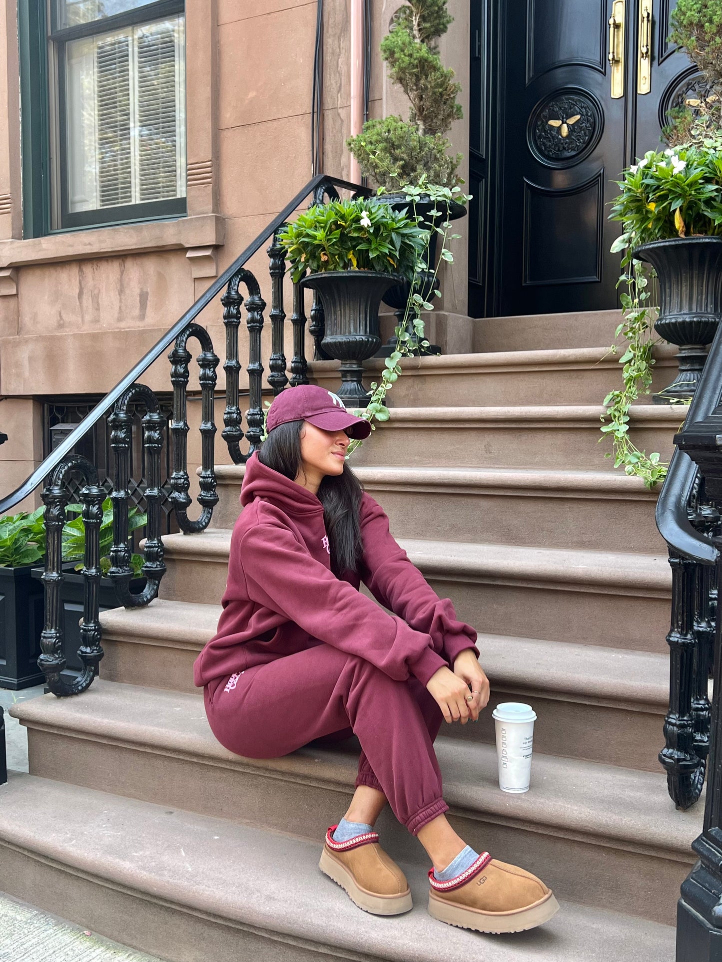 Puff Series Hoodie - Burgundy