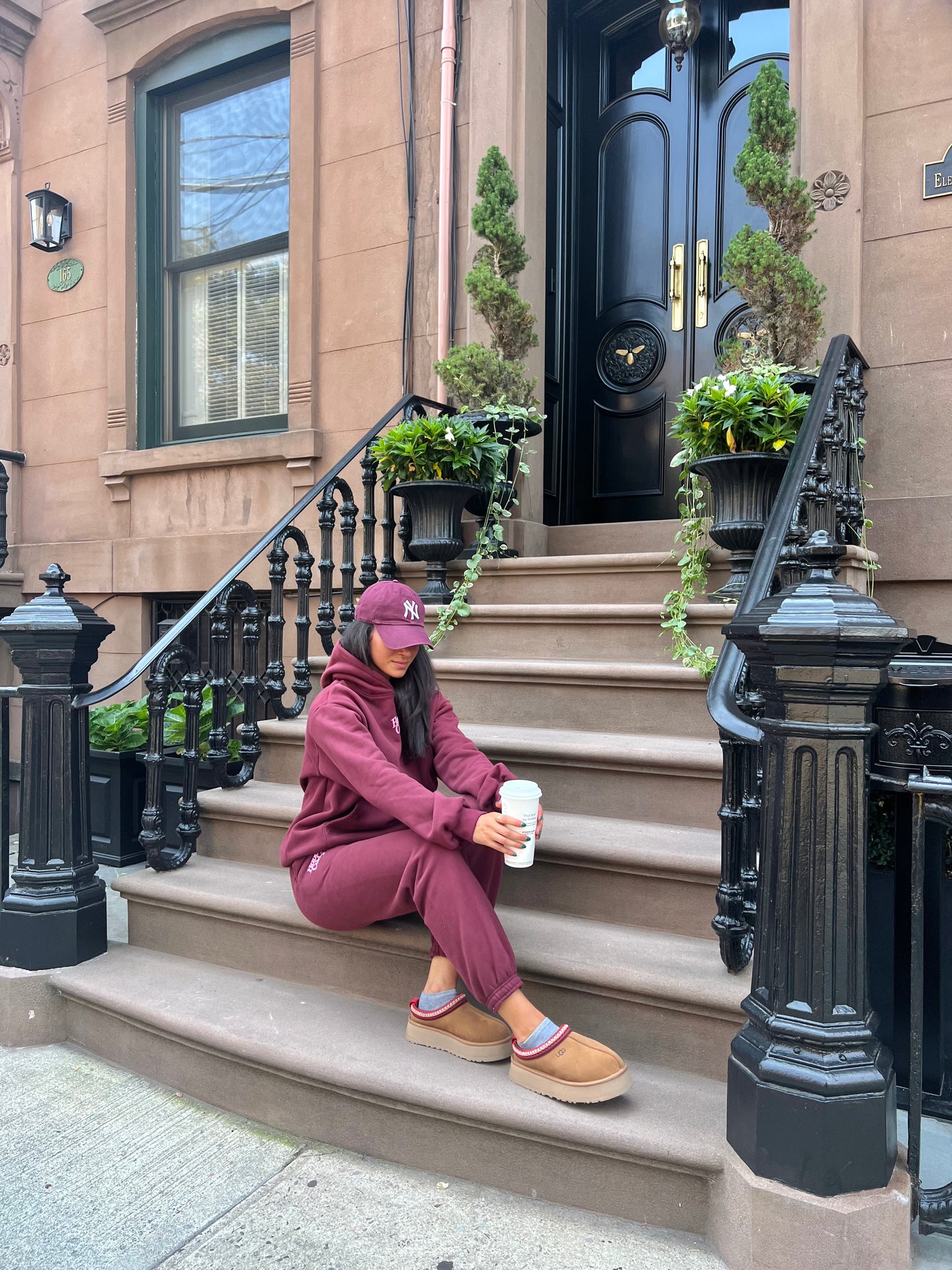 Puff Series Hoodie - Burgundy