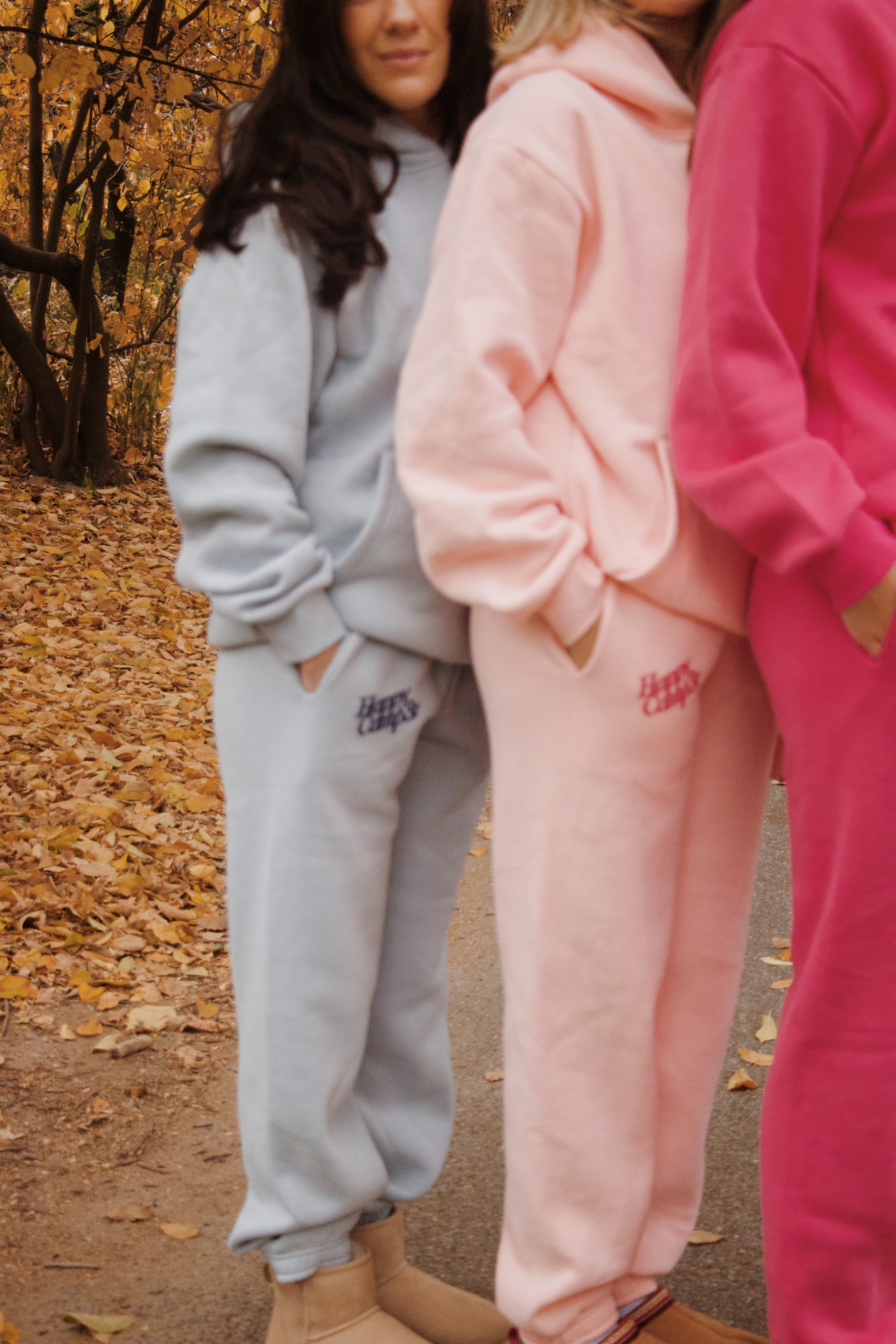 Puff Series Sweatpants - Snowy Strawberry