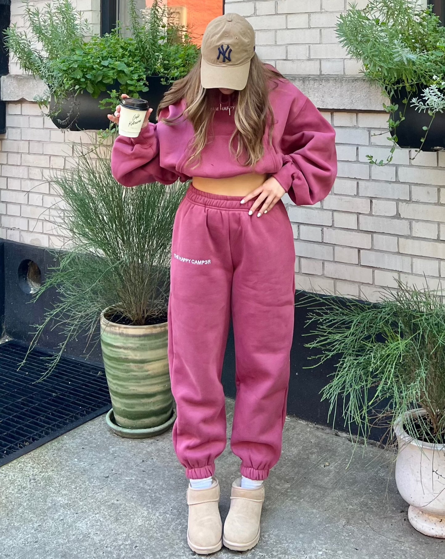 Cloud Sweatpants - Raspberry