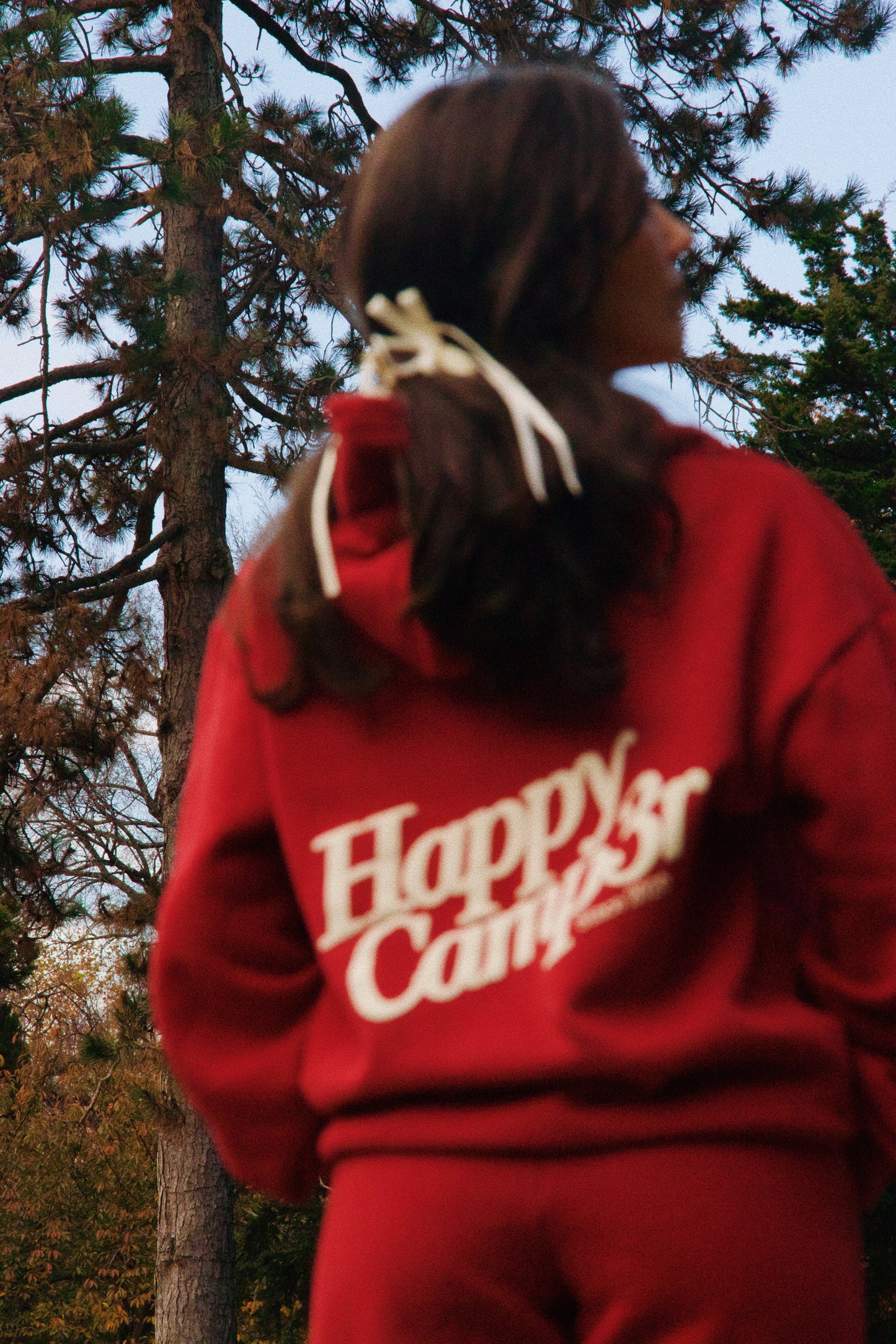 Puff Series Hoodie - Pomegranate Red