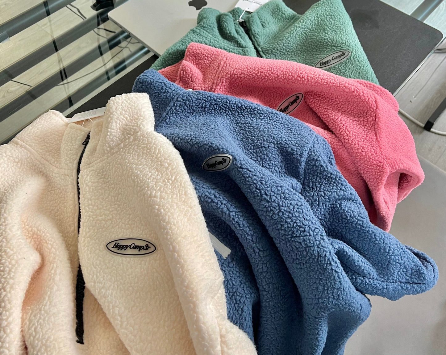 Teddy Bear Quarter Zip - Oat
