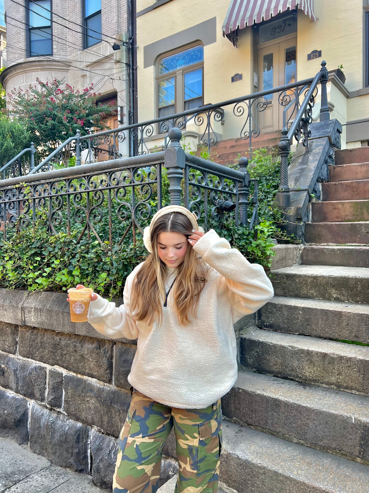 Teddy Bear Quarter Zip - Oat