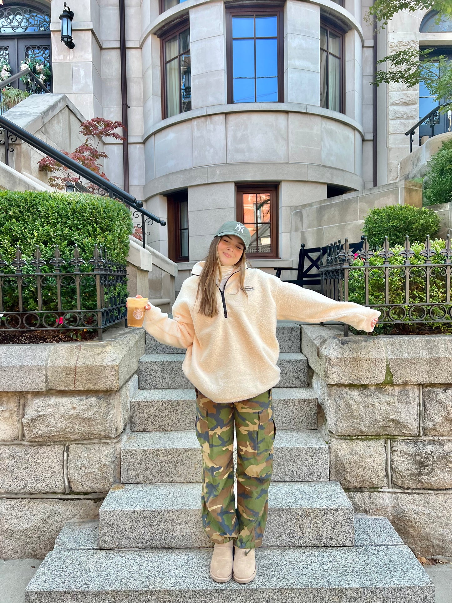 Teddy Bear Quarter Zip - Oat