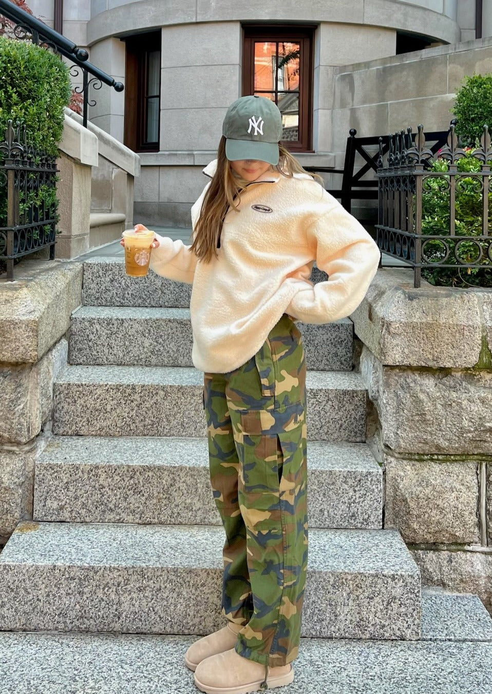 Teddy Bear Quarter Zip - Oat