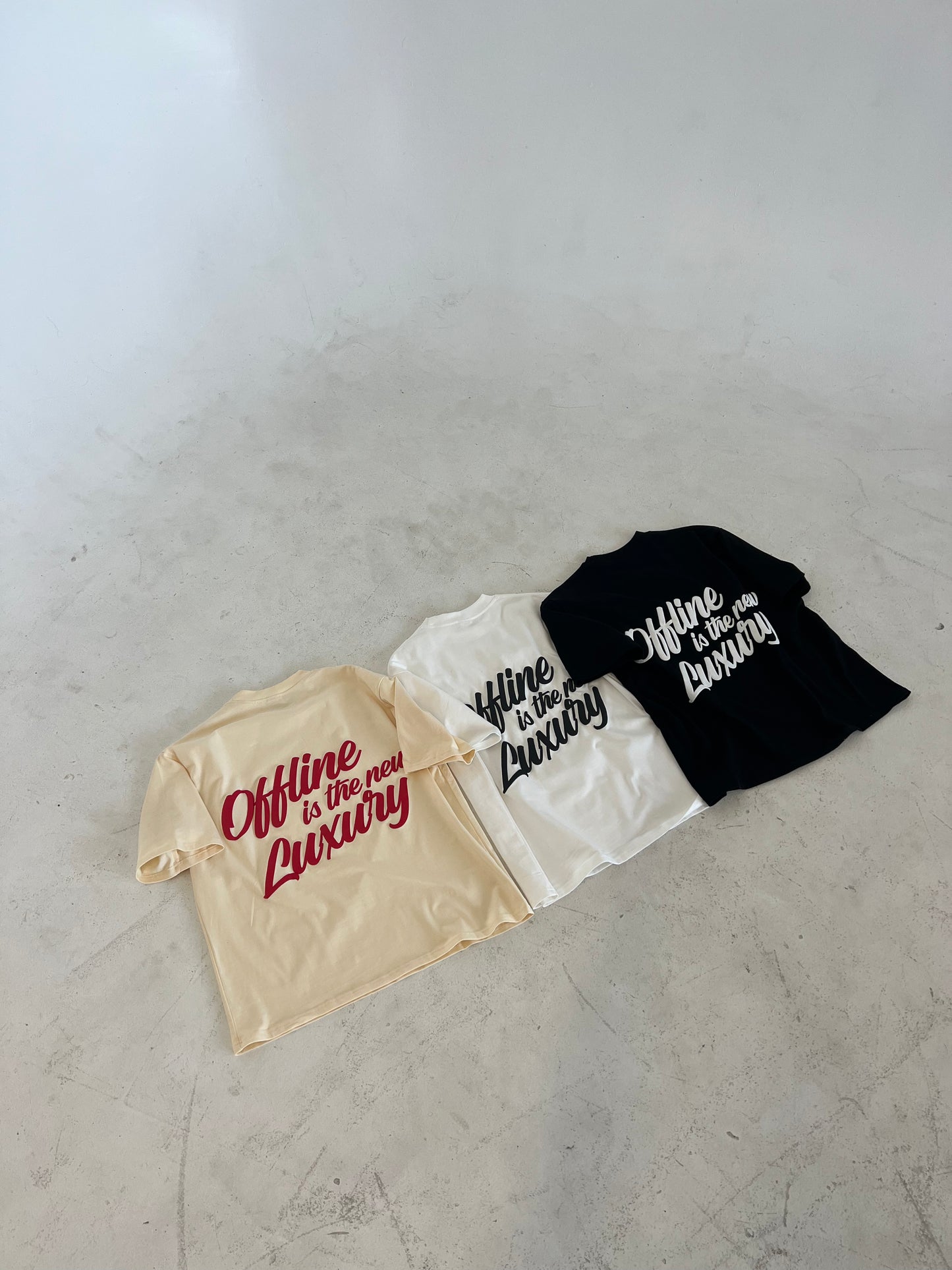 Offline is the new Luxury T-Shirt - White